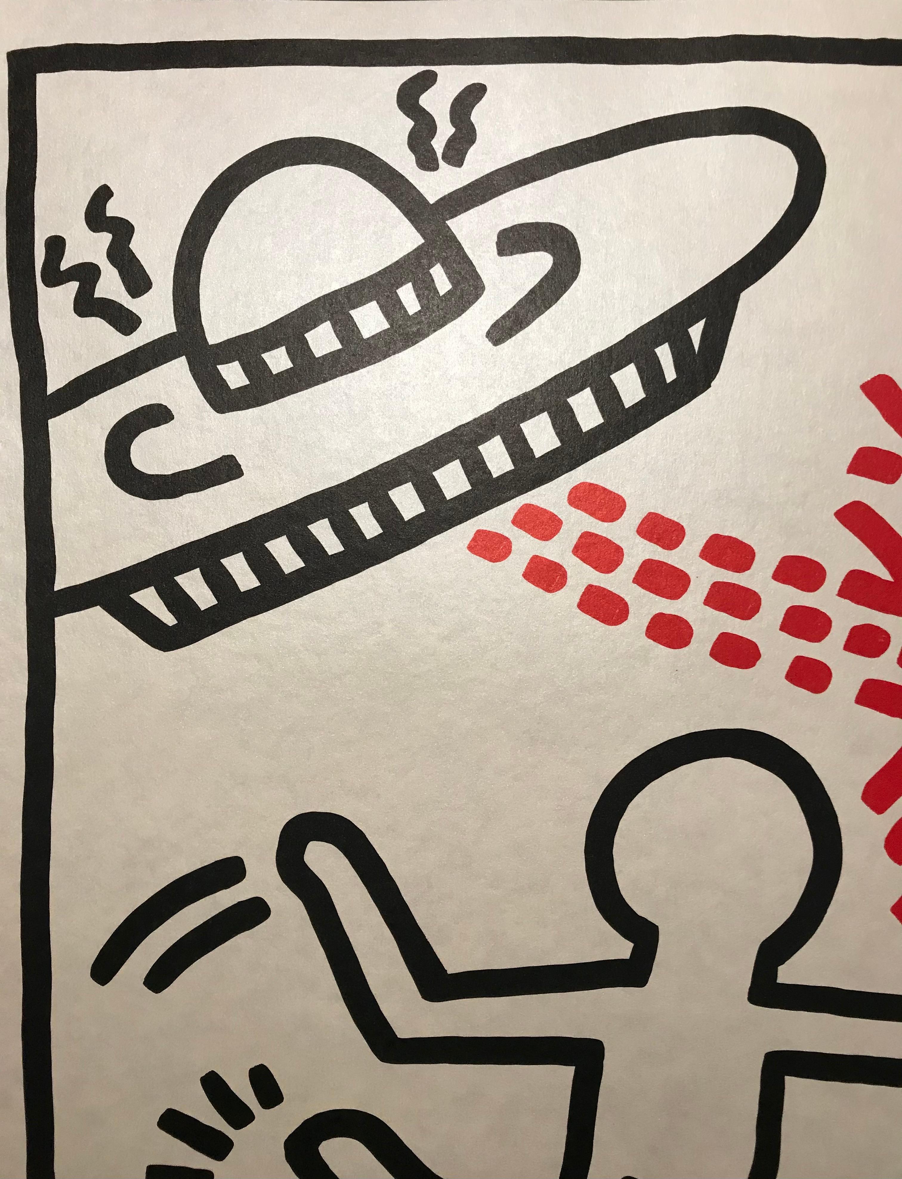 Keith Haring (1958-1990). Galerie Watari, exhibition poster, 1983 Lithograph  For Sale 5