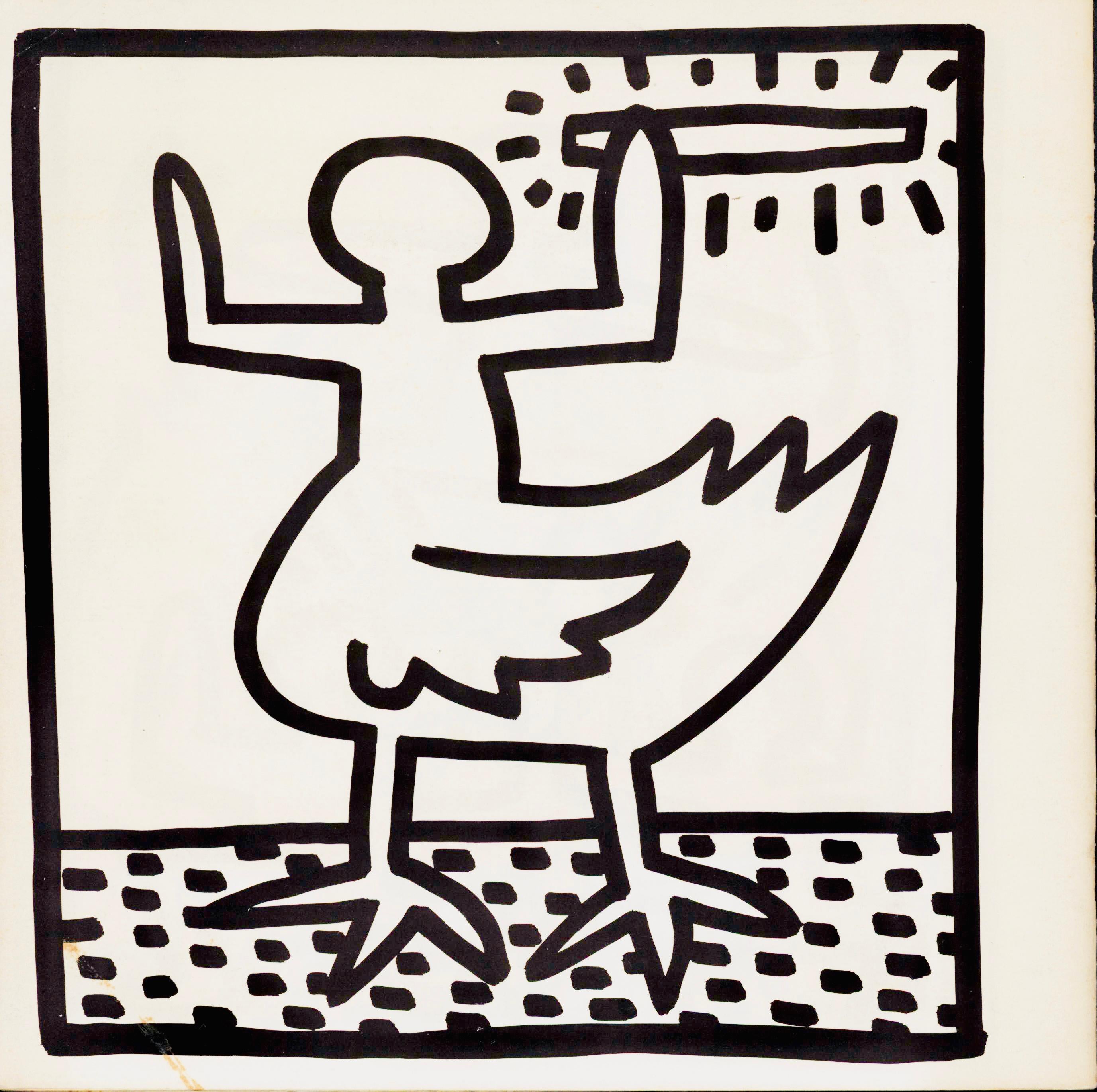 Keith Haring 1982 Coloring Book (Keith Haring Tony Shafrazi gallery 1982) For Sale 15