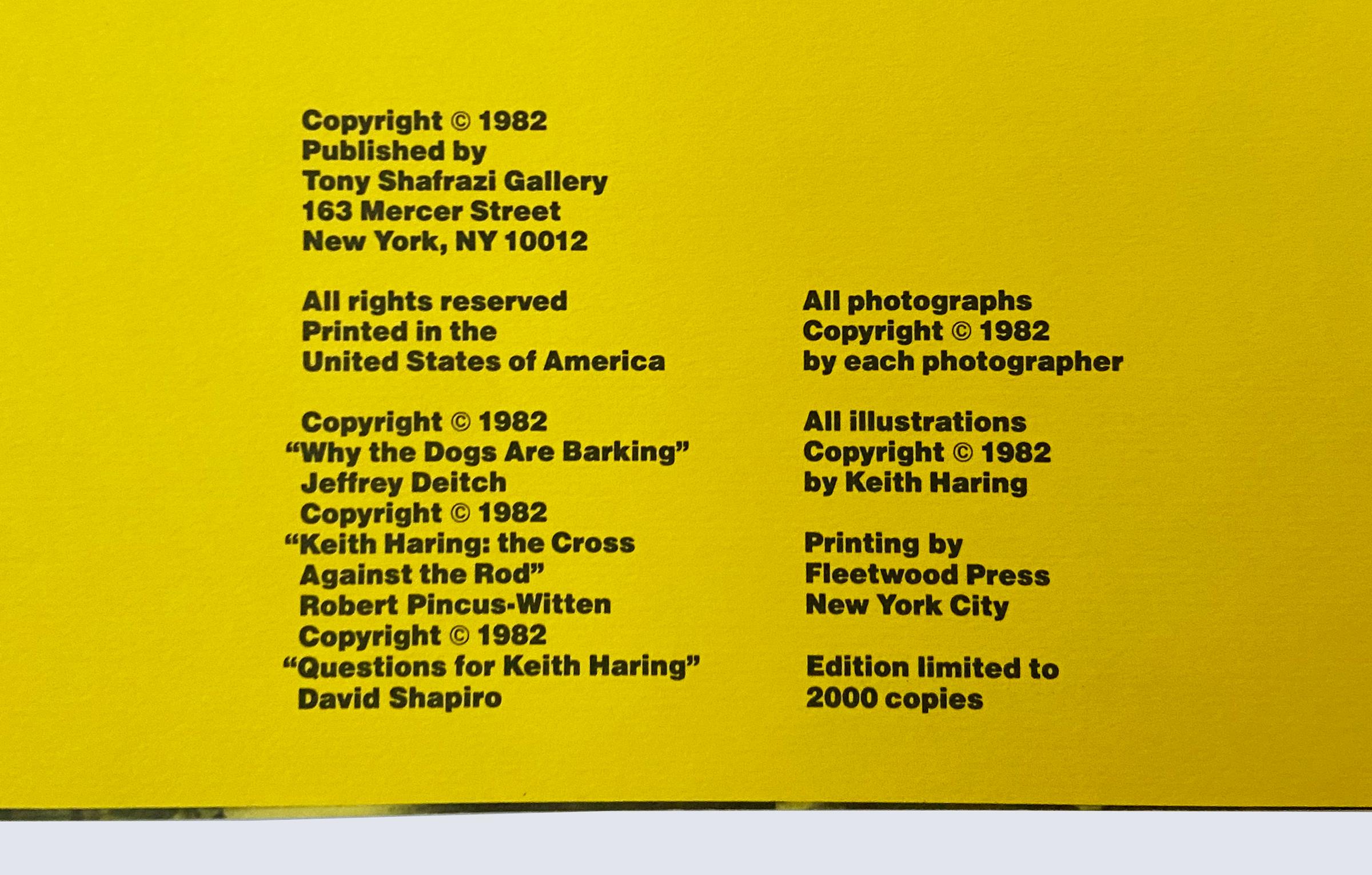 Keith Haring 1982 (catalogue en spirale Keith Haring Tony Shafrazi) en vente 1