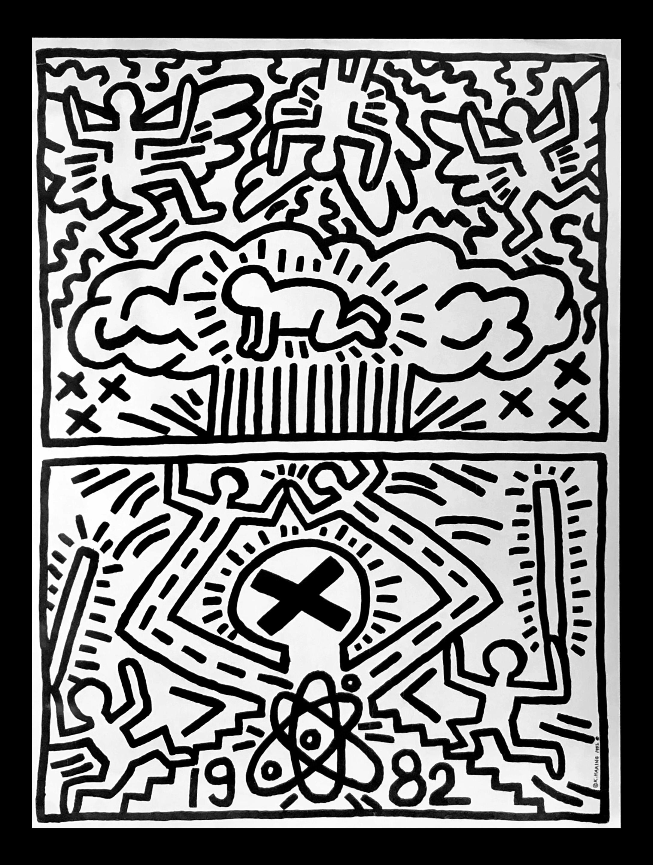 Keith Haring 1982 poster for Nuclear Disarmament (Keith Haring prints)  1