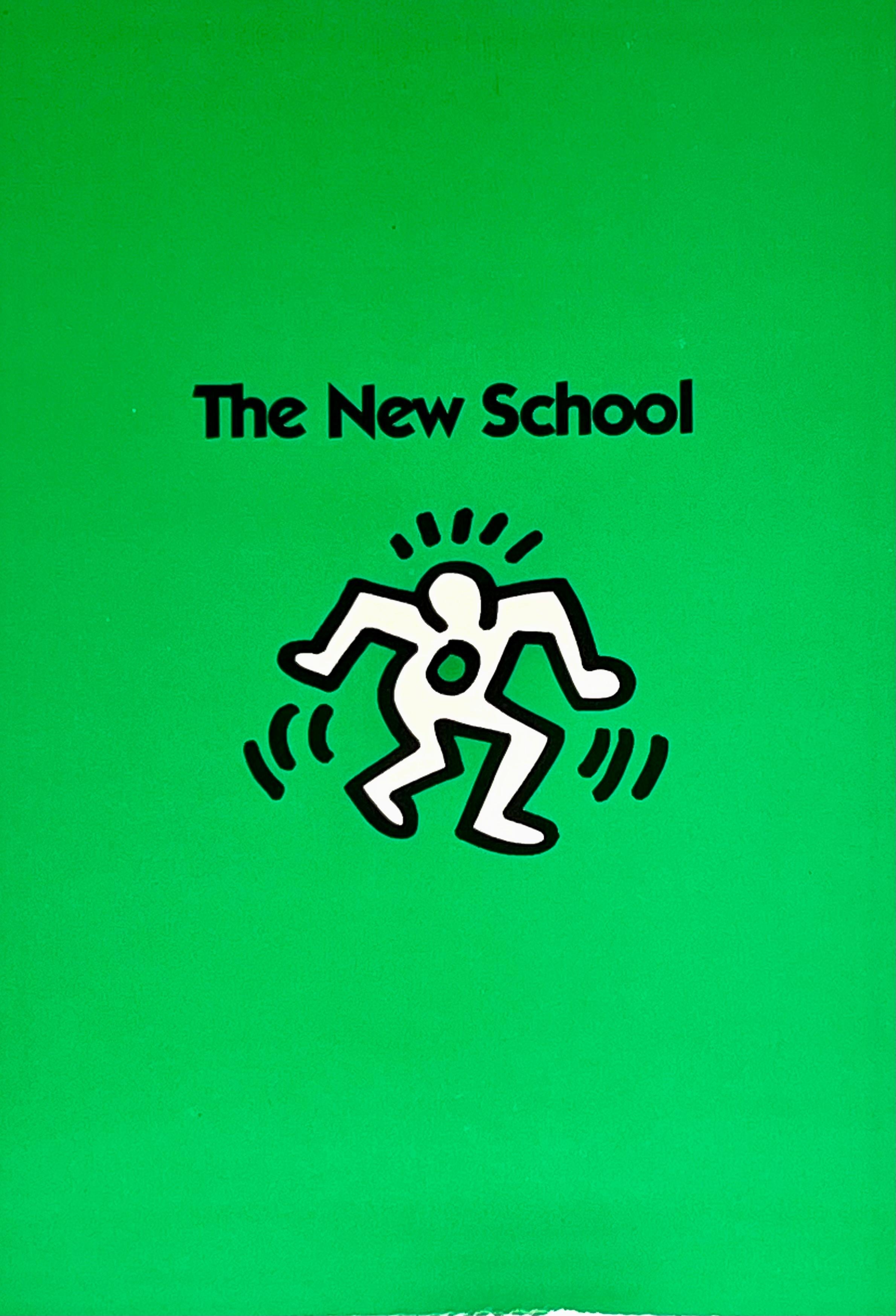 Keith Haring 1986 illustration art (Keith Haring new school) For Sale 4