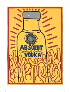 Vintage KEITH HARING Absolute Vodka