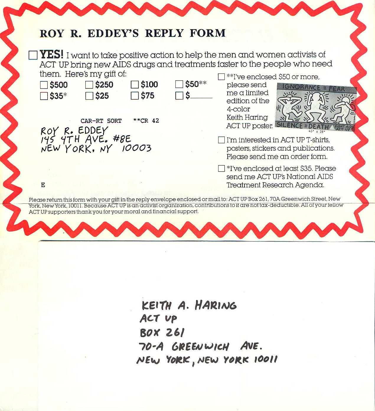 world aids day keith haring