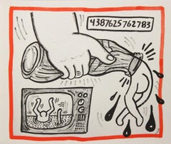 Keith Haring "Against all odds" 1990