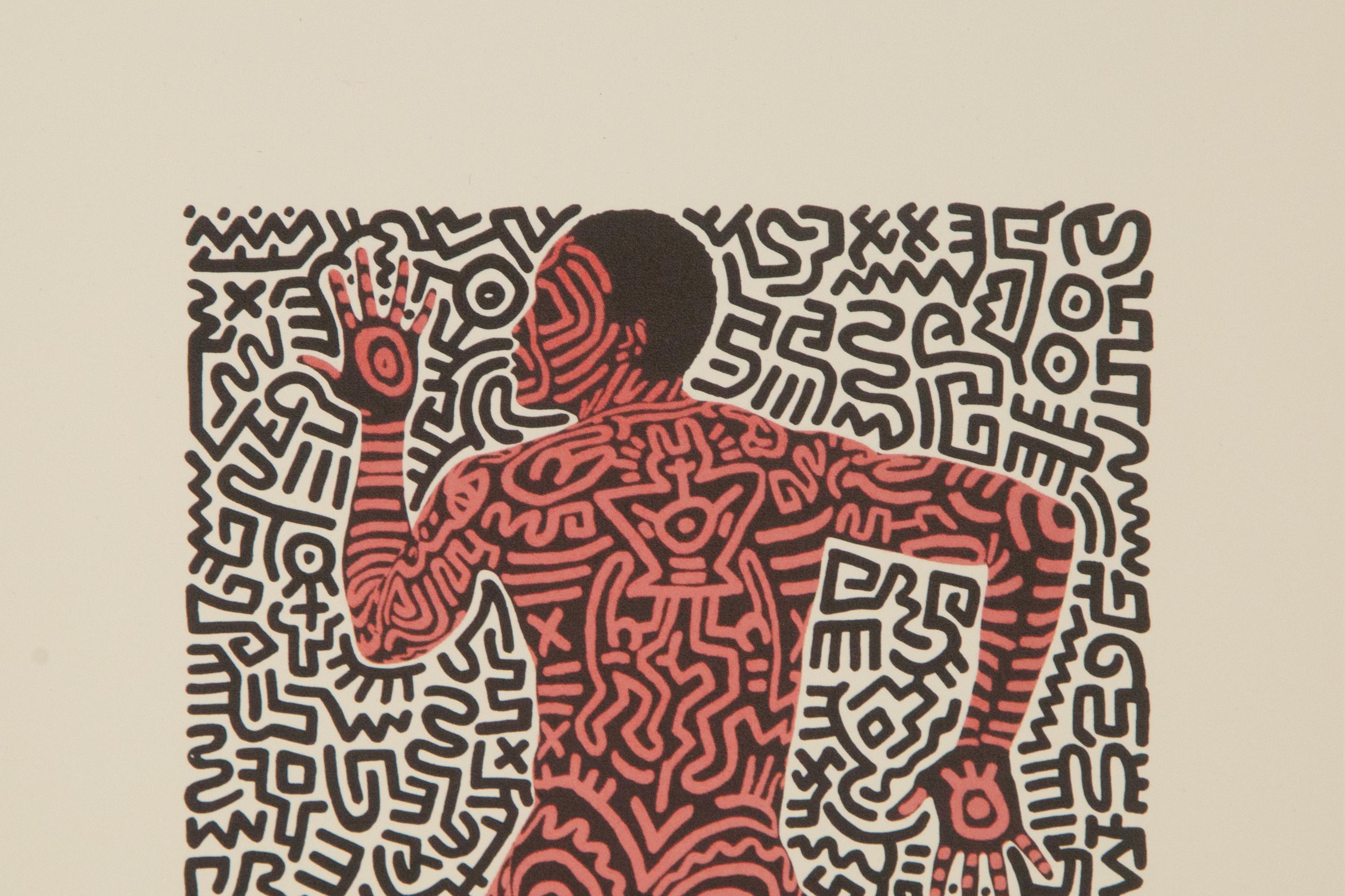Keith Haring ( American, 1958 - 1990 ) Pop Art Limited Edition Lithograph For Sale 2