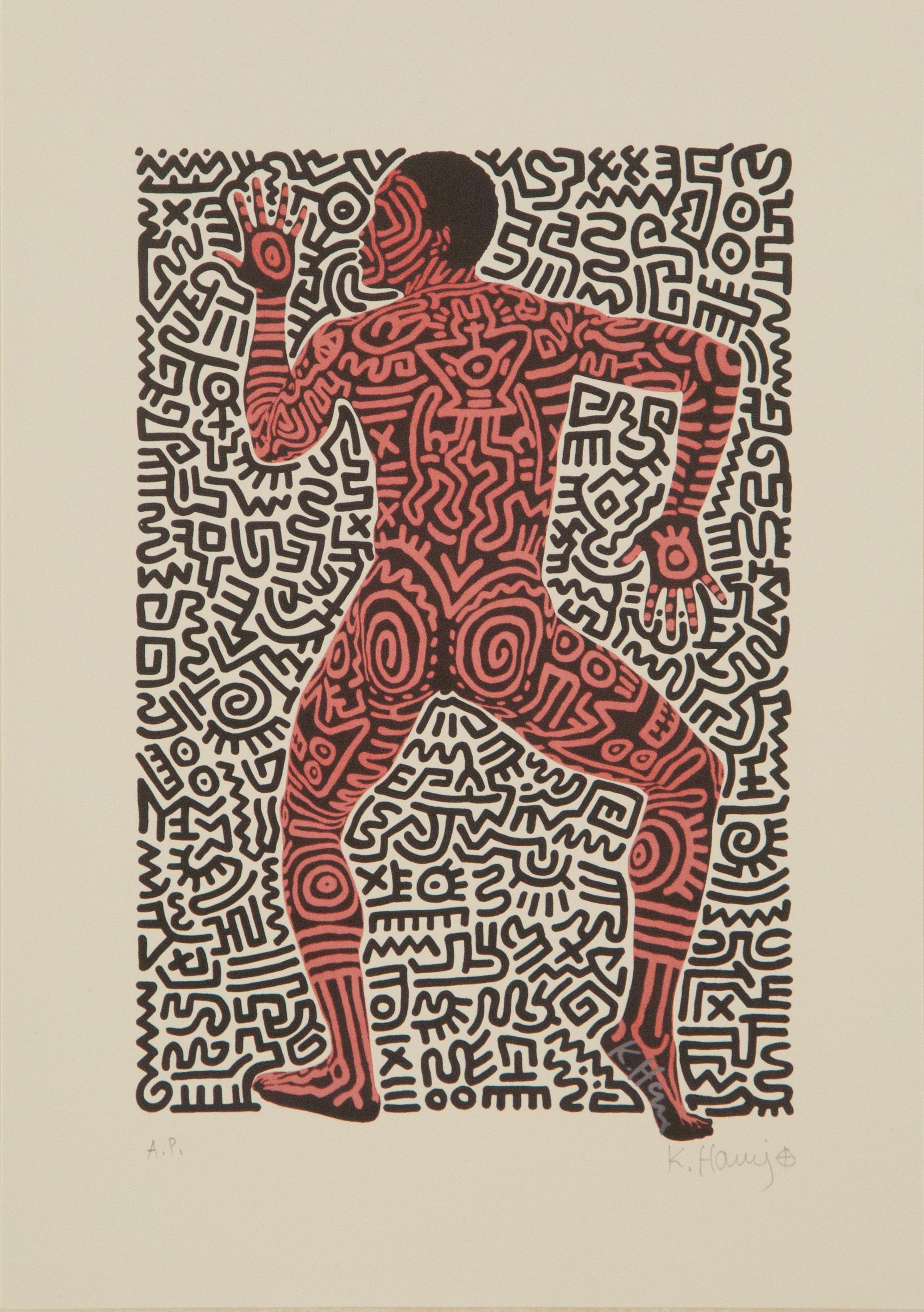 Keith Haring ( American, 1958 - 1990 ) Pop Art Limited Edition Lithograph