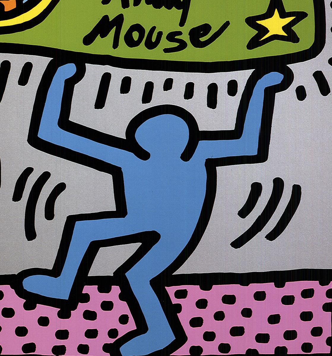 Keith Haring 'Andy Mouse' 1990- Poster For Sale 3