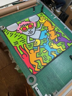 Andy Mouse Screen Print by Keith Haring, Pop Art, Circa 1986, Unframed