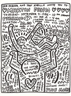 Vintage Keith Haring Andy Warhol 1986