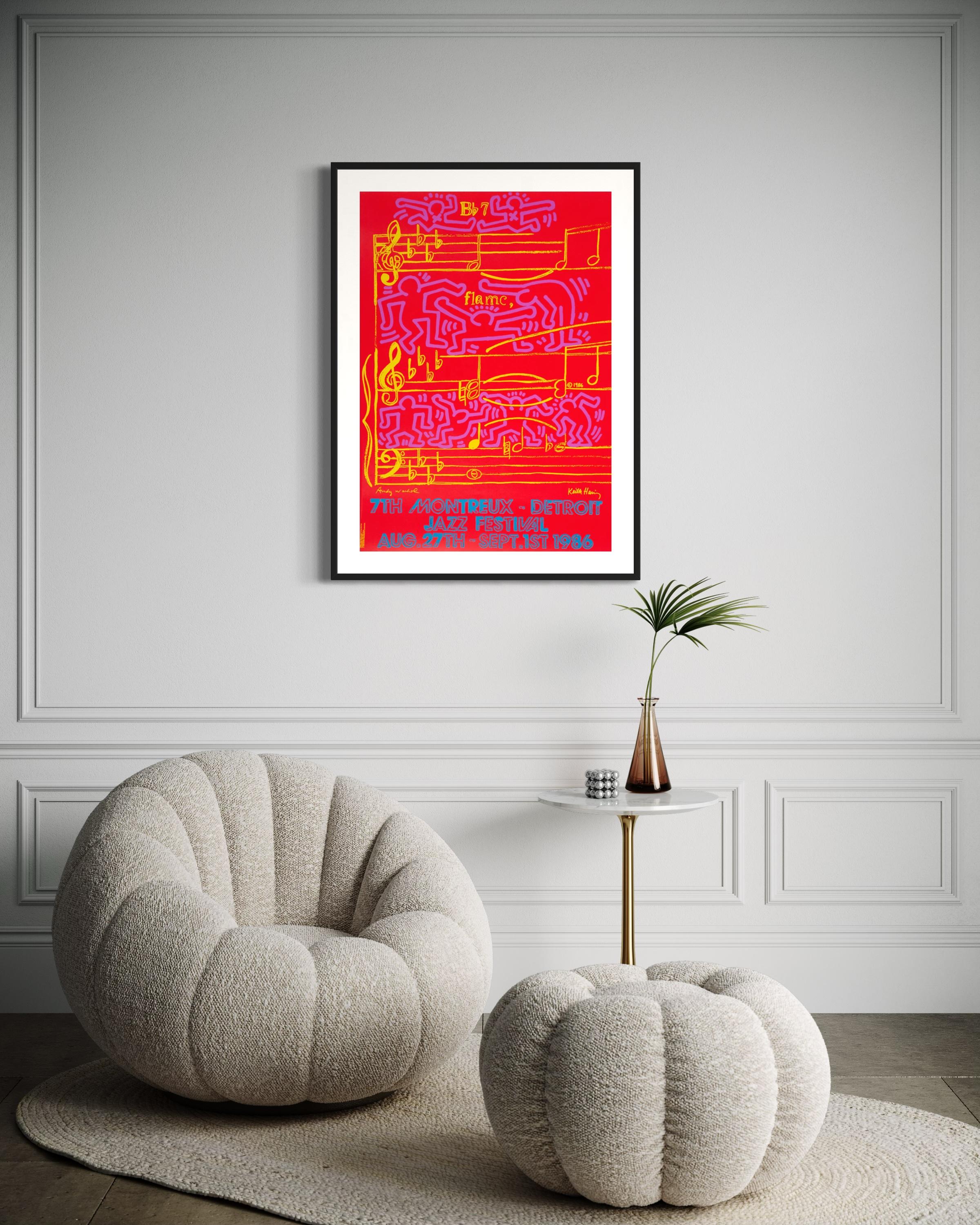 Keith Haring & Andy Warhol, Montreux Jazz Festival For Sale 2