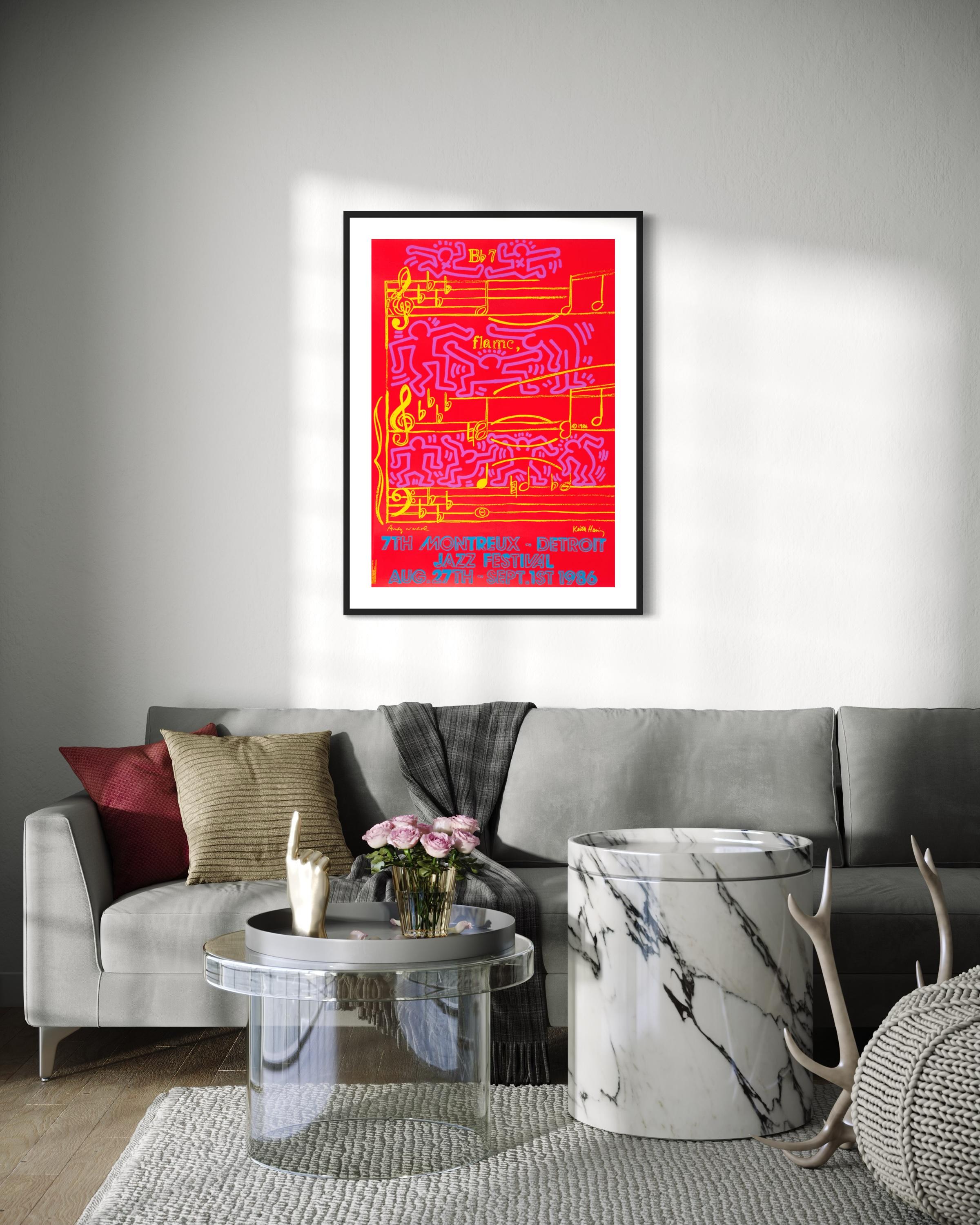 Keith Haring & Andy Warhol, Montreux Jazz Festival For Sale 3