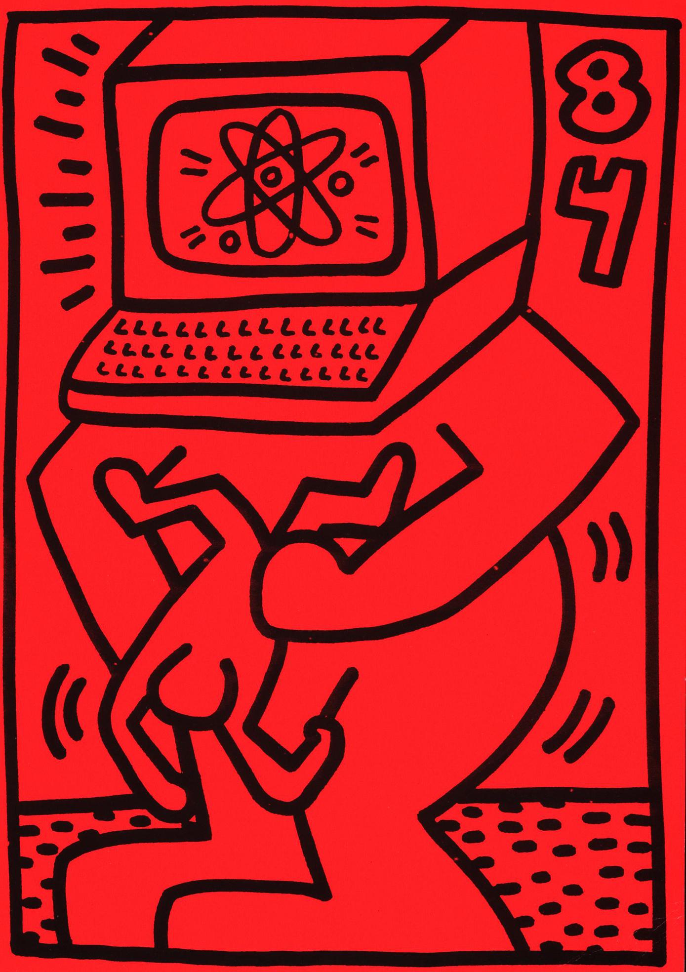Galleria Keith Haring Paul Maenz 1984 (annuncio)
