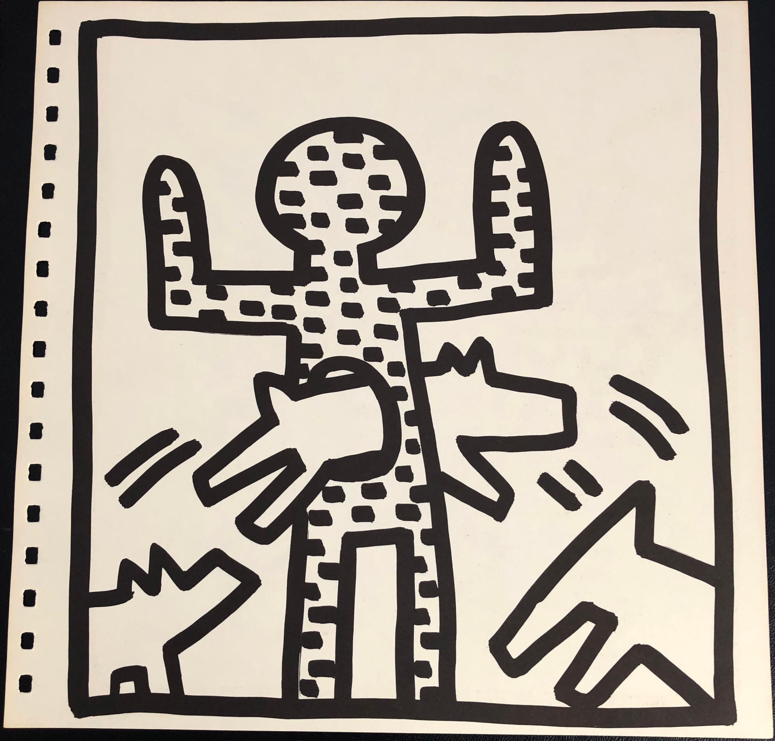 keith haring barking dogs