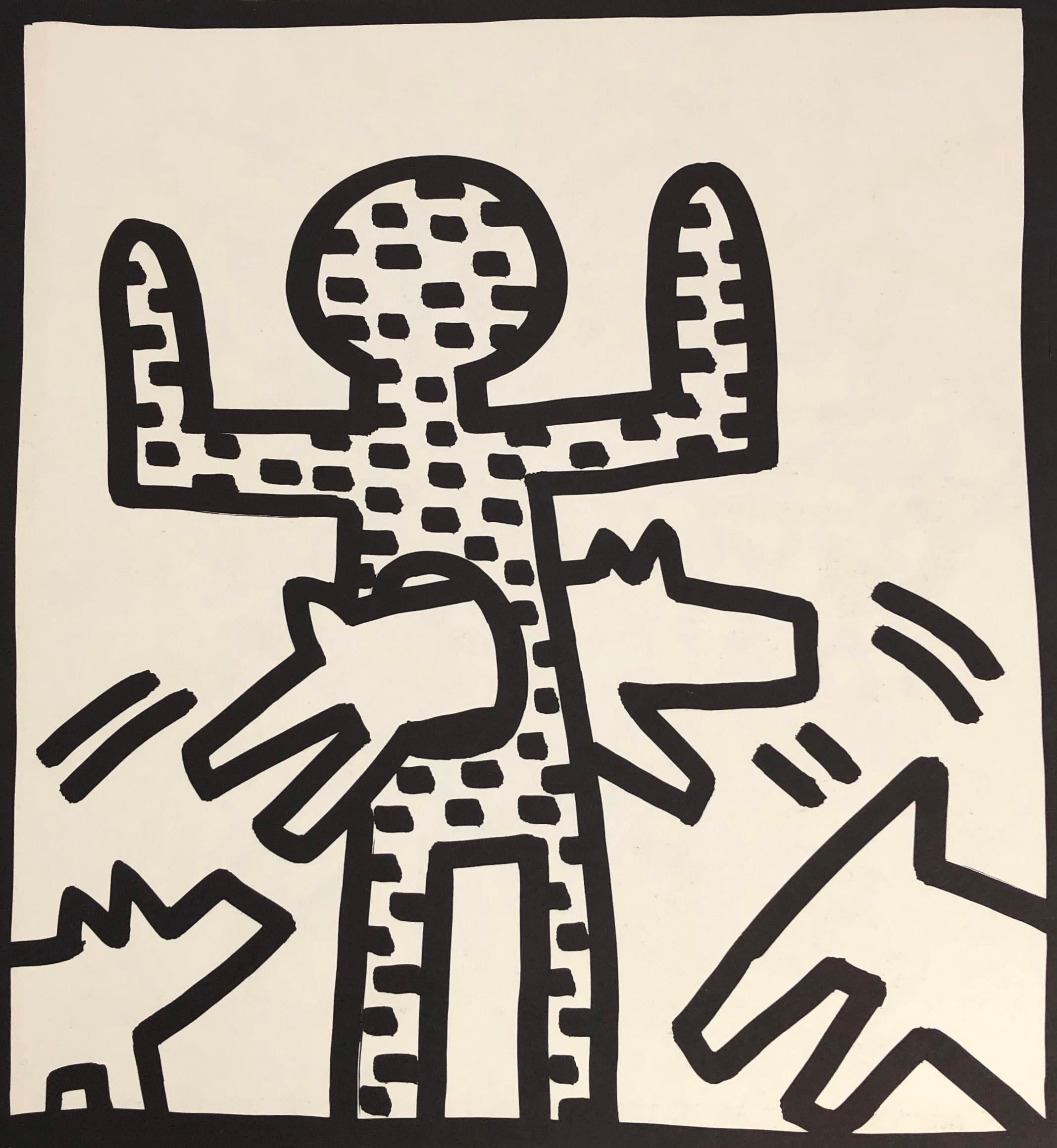 keith haring dancing dogs