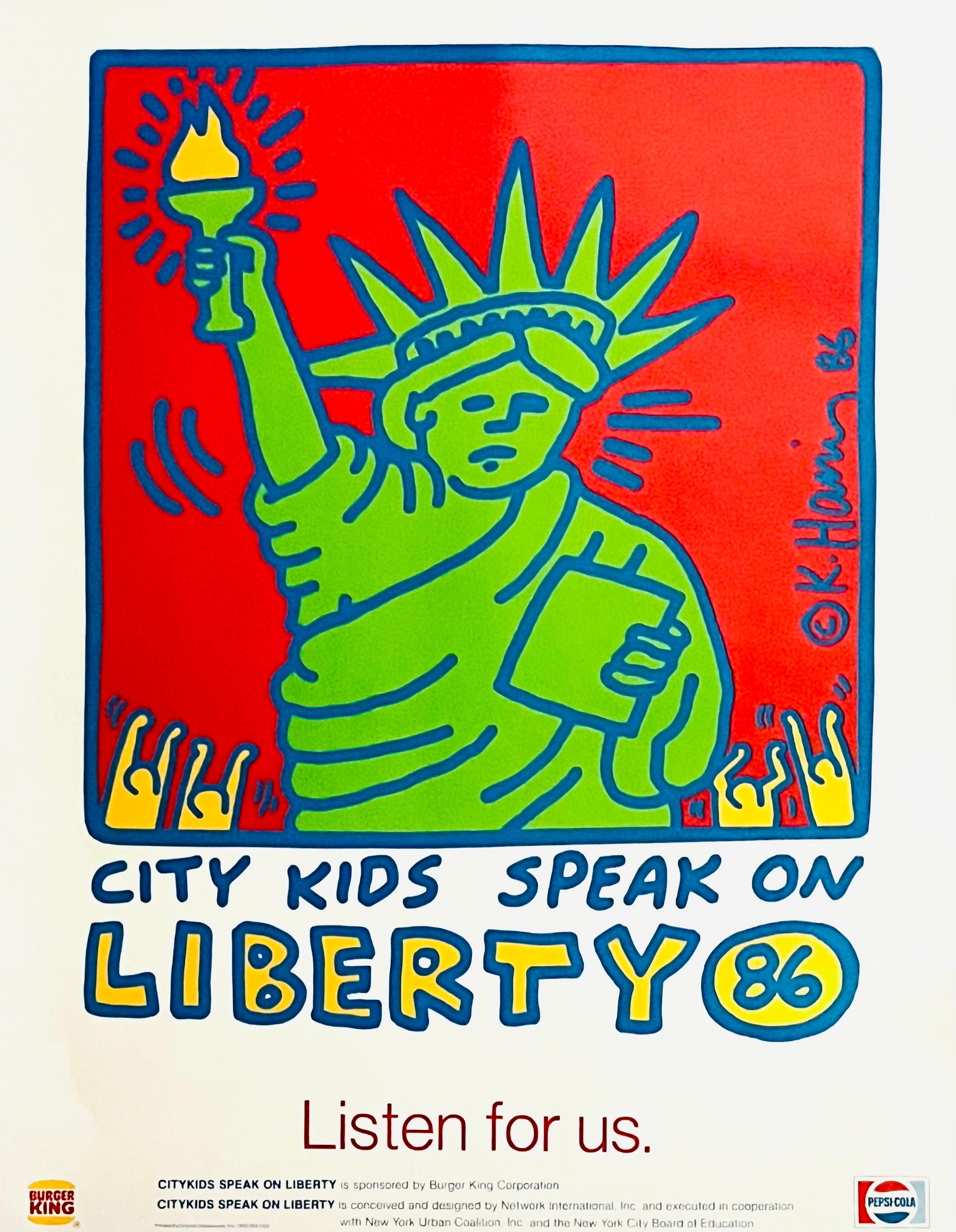 Keith Haring Citykids 1986 (cartel) en venta 5