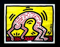 Keith Haring Club DV8 poster 1986 (Keith Haring San Francisco 1986)