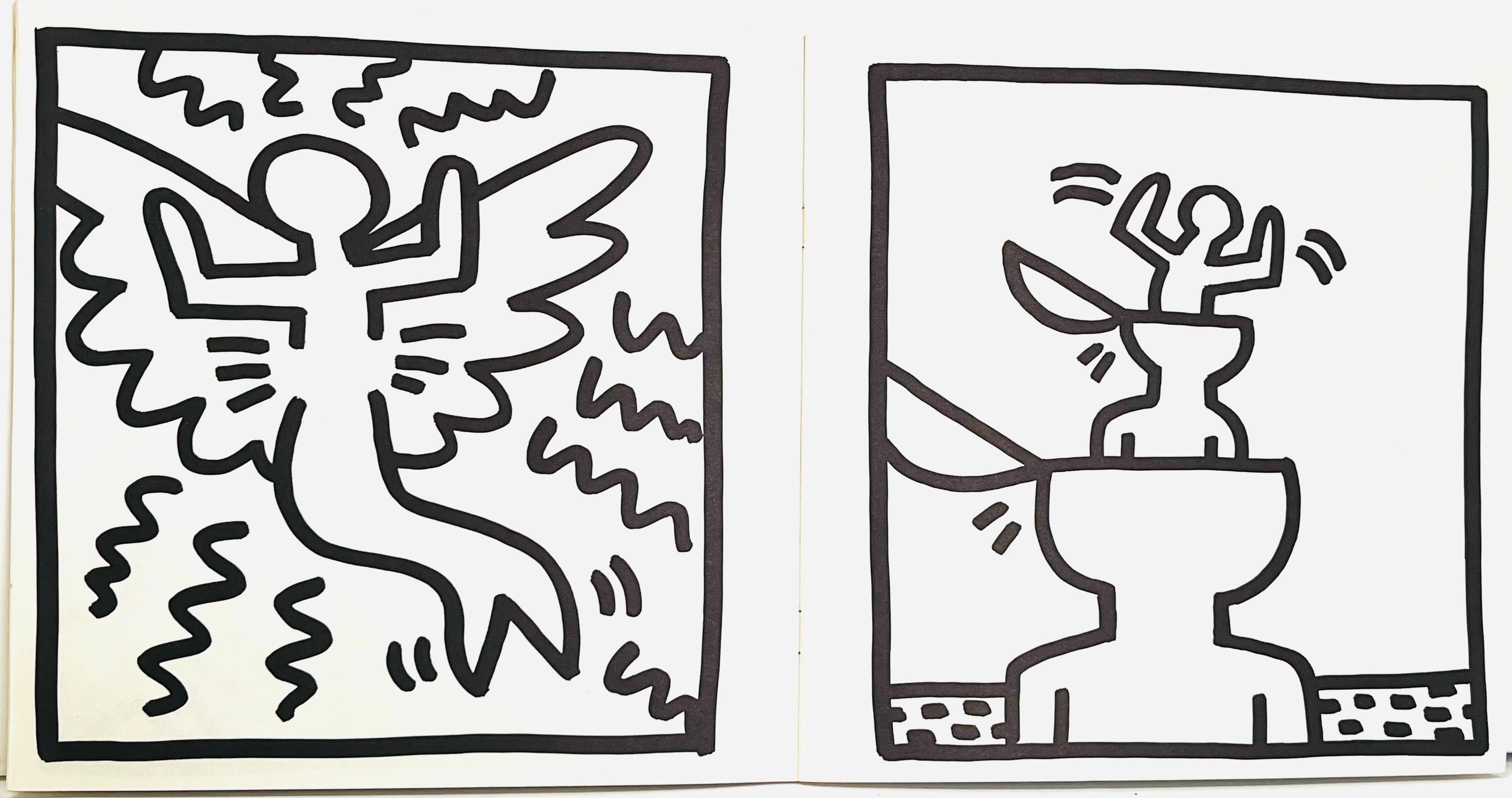 Keith Haring 1982 Coloring Book (Keith Haring Tony Shafrazi gallery 1982) For Sale 9