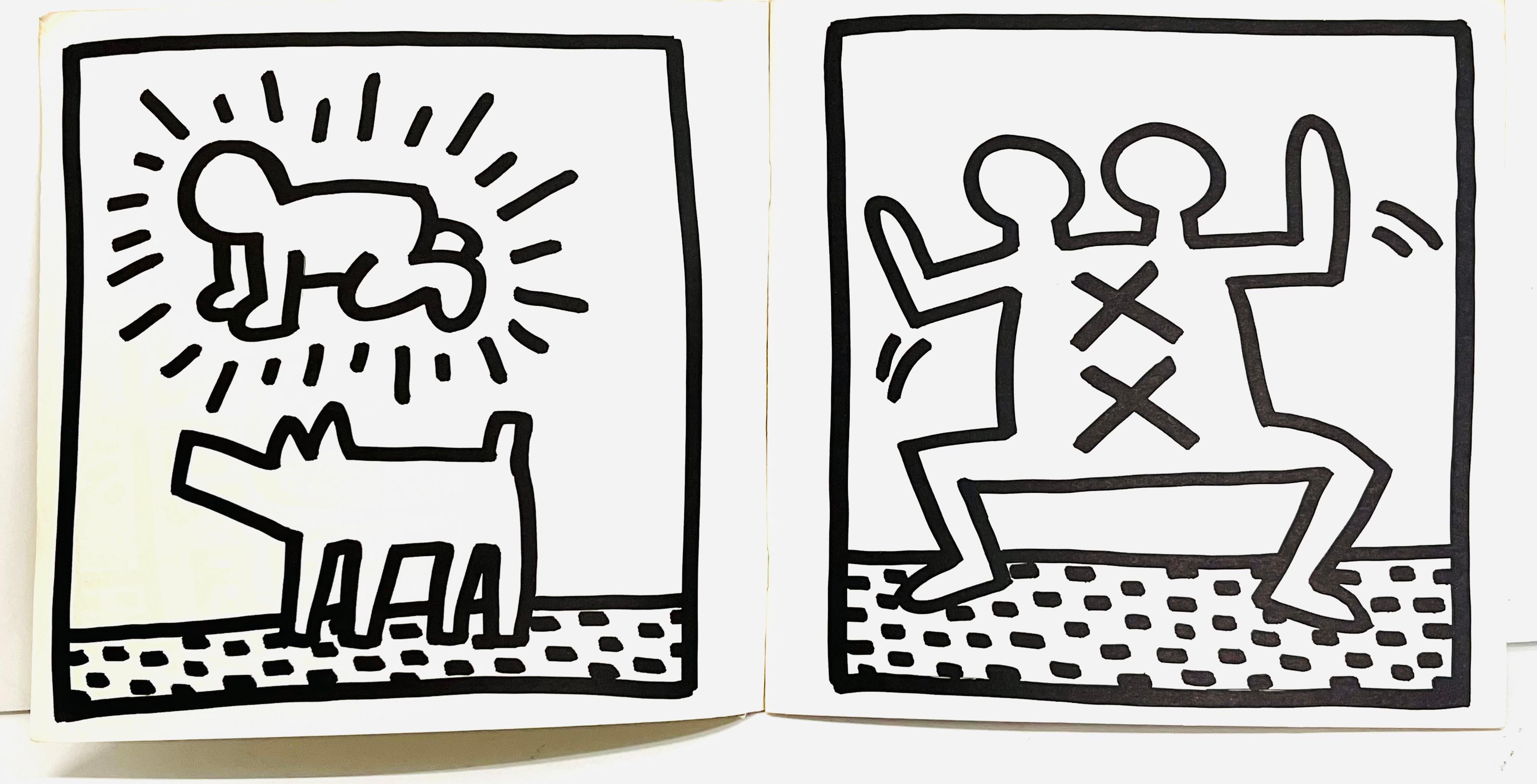 Keith Haring 1982 Coloring Book (Keith Haring Tony Shafrazi gallery 1982) For Sale 3