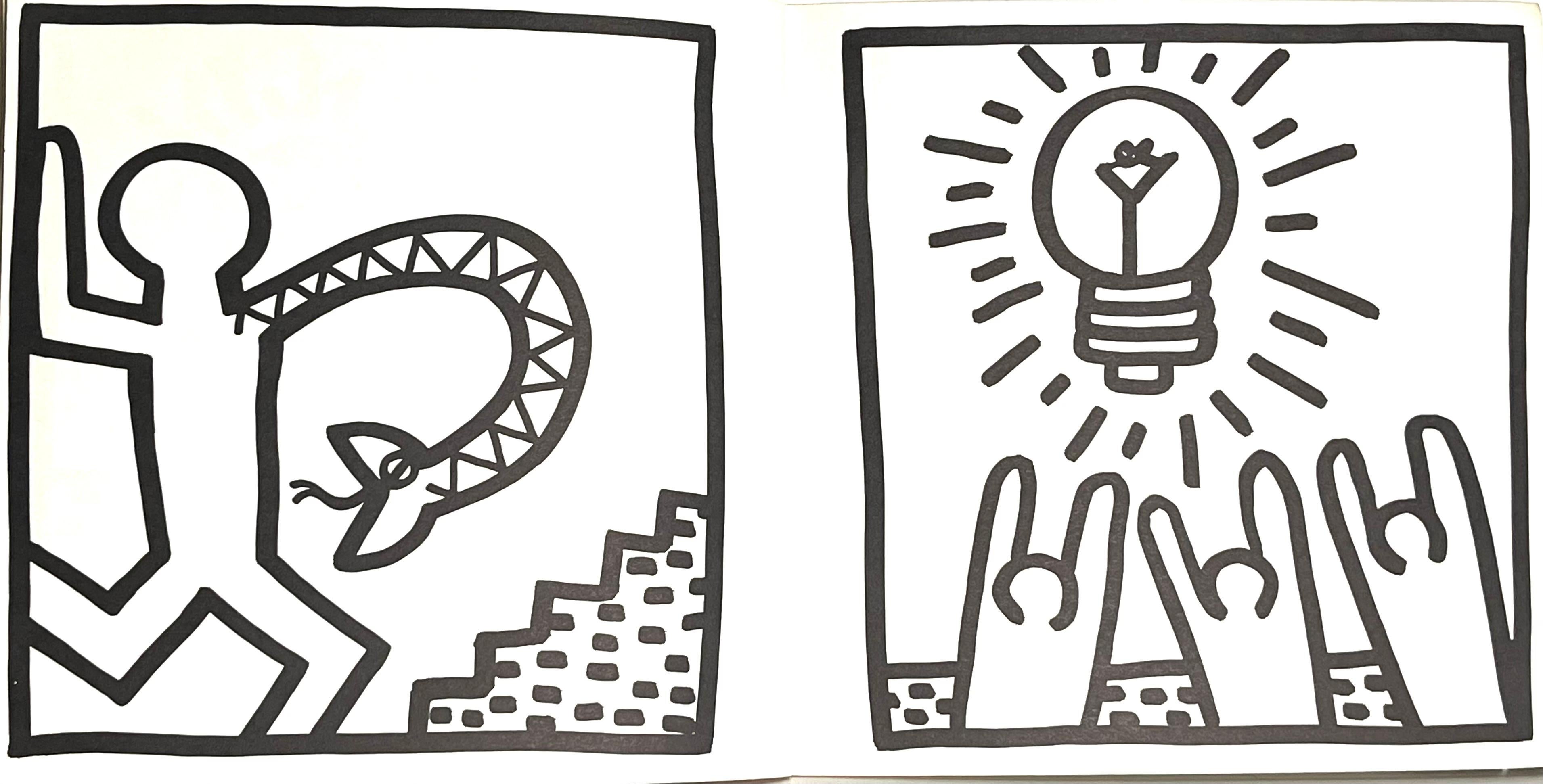 Keith Haring 1982 Coloring Book (Keith Haring Tony Shafrazi gallery 1982) For Sale 6