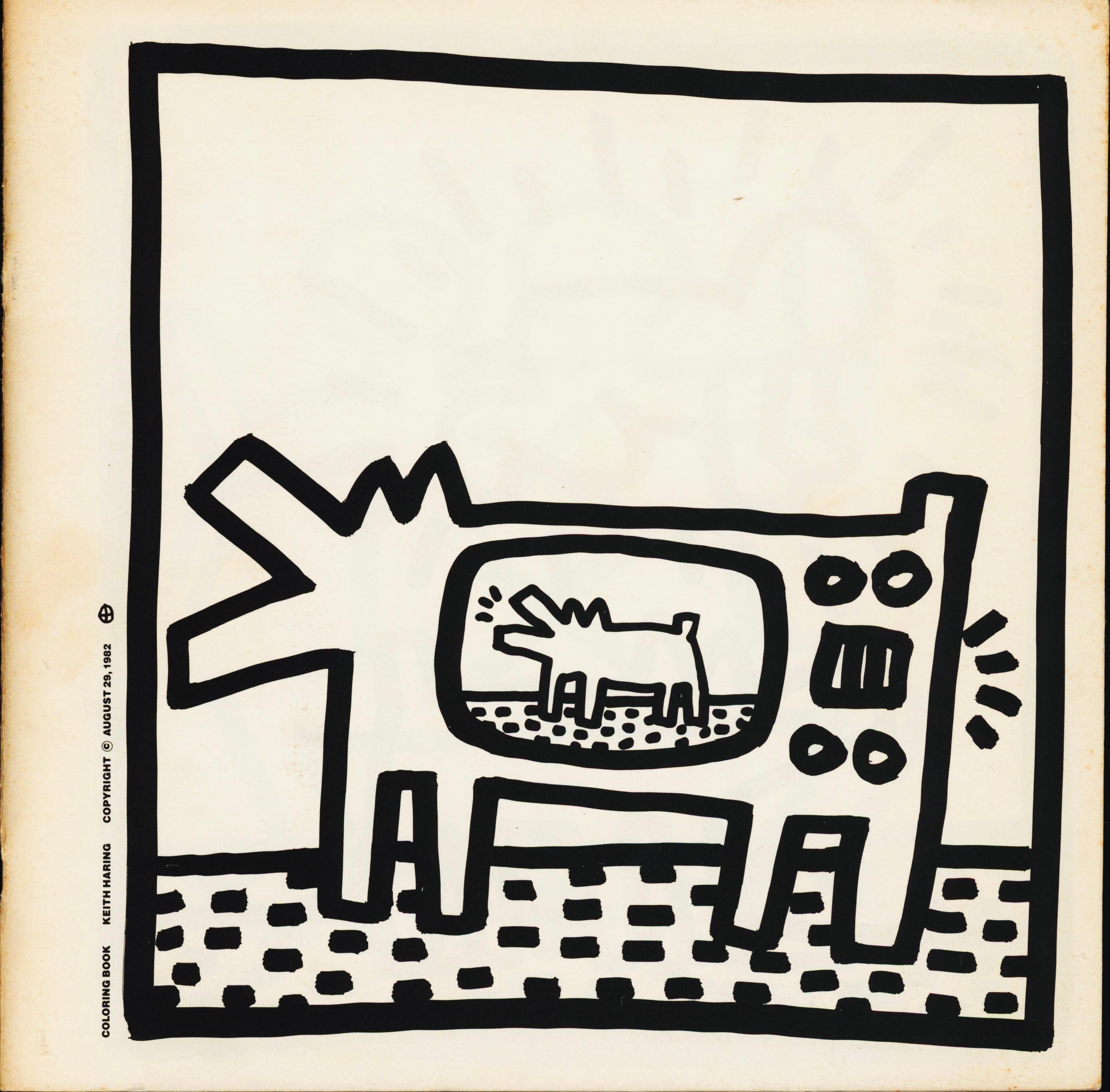 Keith Haring 1982 Coloring Book (Keith Haring Tony Shafrazi gallery 1982)
