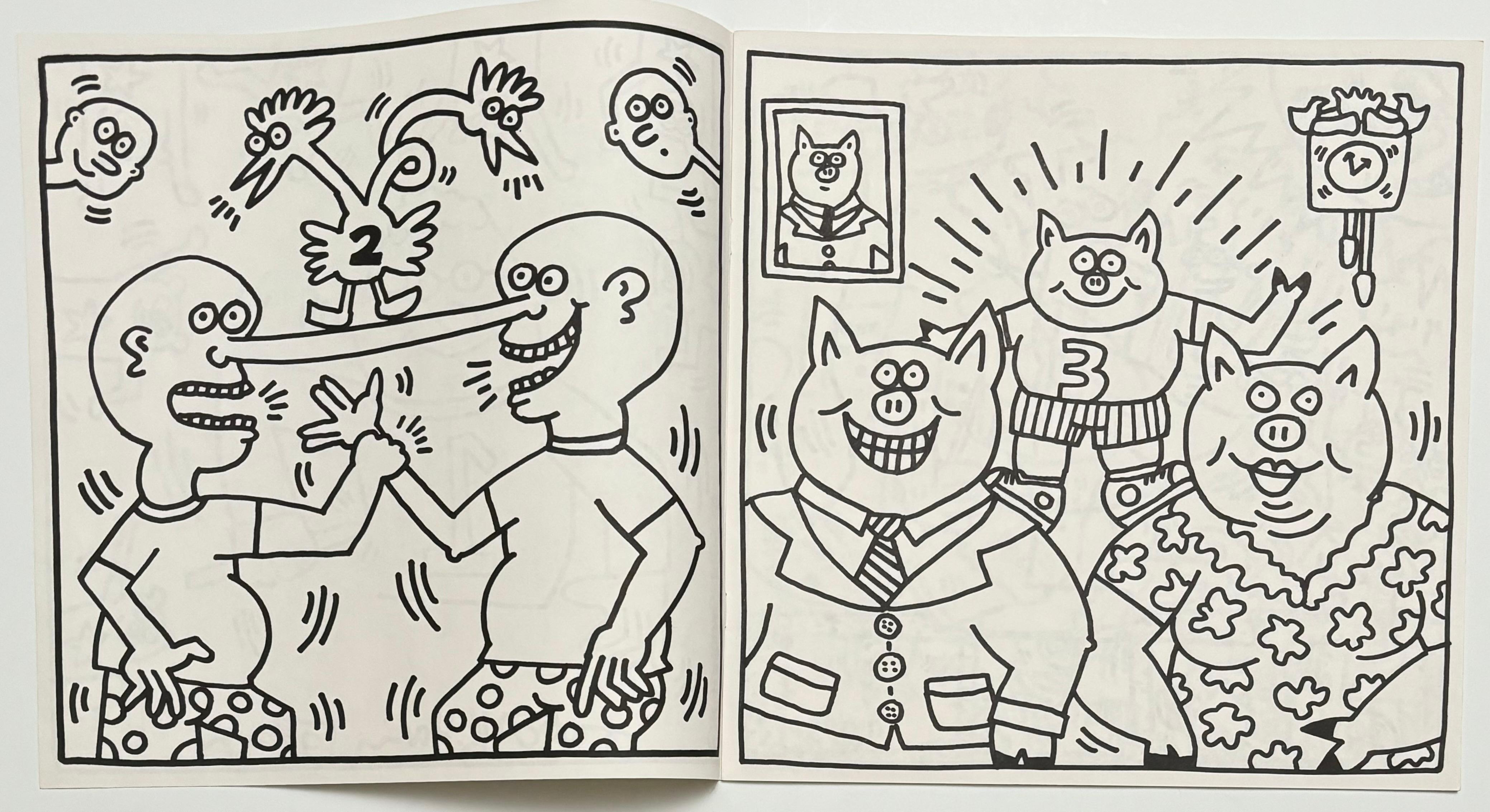 Libro da colorare di Keith Haring 1986 (Keith Haring Pop Shop 1986) in vendita 11