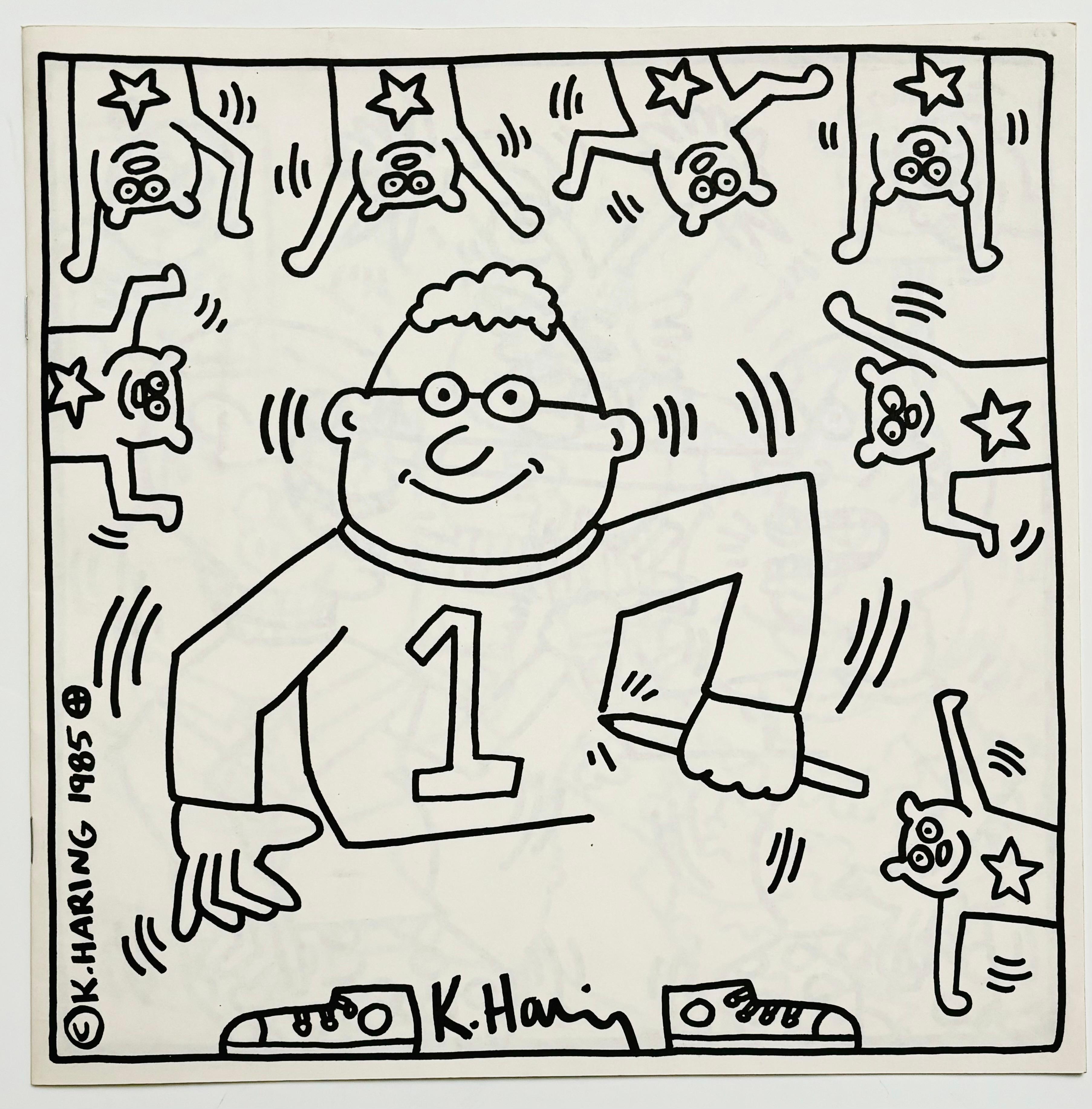 Libro da colorare di Keith Haring 1986: 
Un libro da colorare degli anni '80 altamente collezionabile, illustrato da Keith Haring e venduto nel suo Pop Shop per tutta la metà/fine degli anni '80. Questo libro unico e giocoso presenta anche due firme