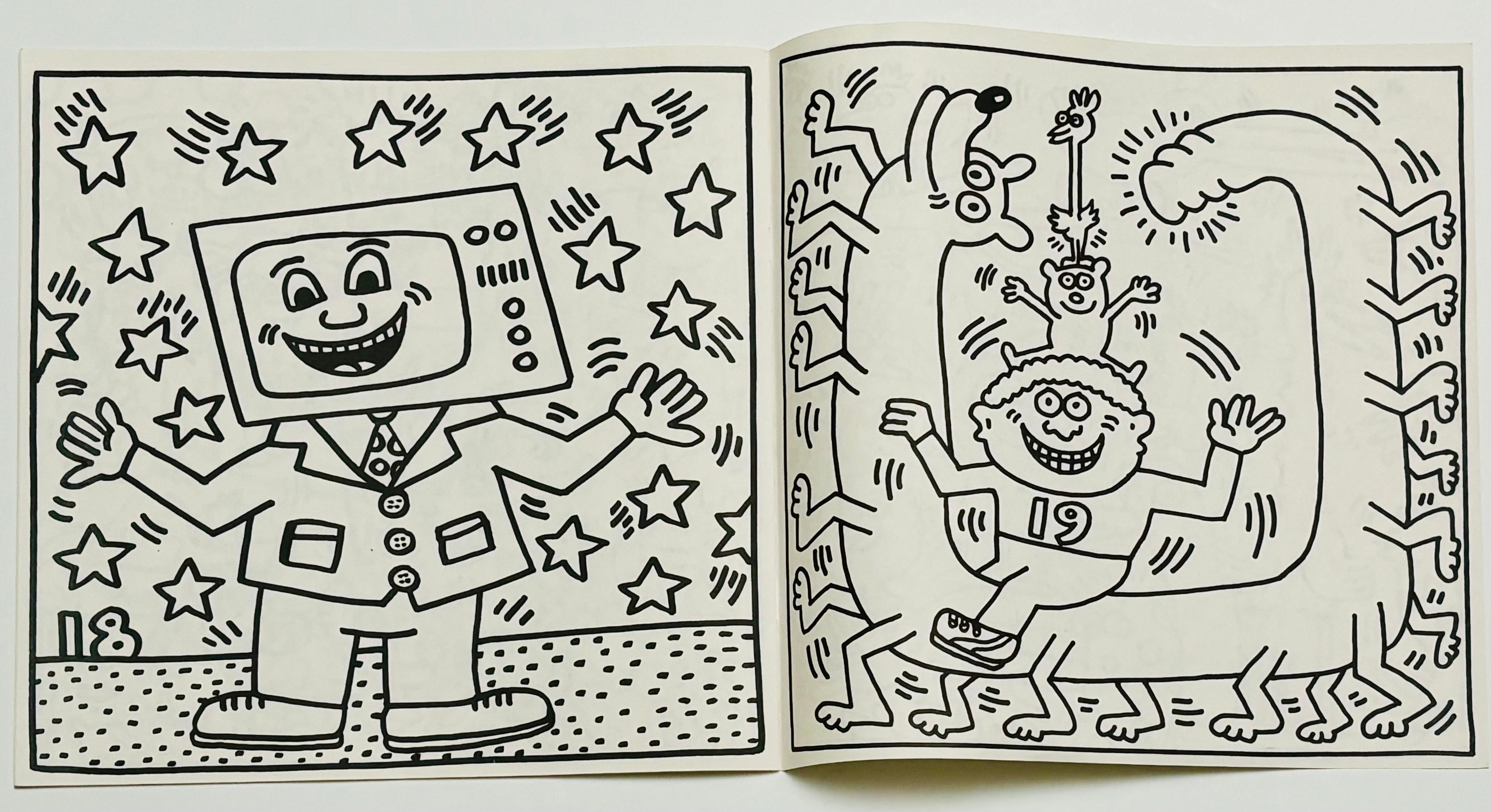 Libro da colorare di Keith Haring 1986 (Keith Haring Pop Shop 1986) in vendita 3