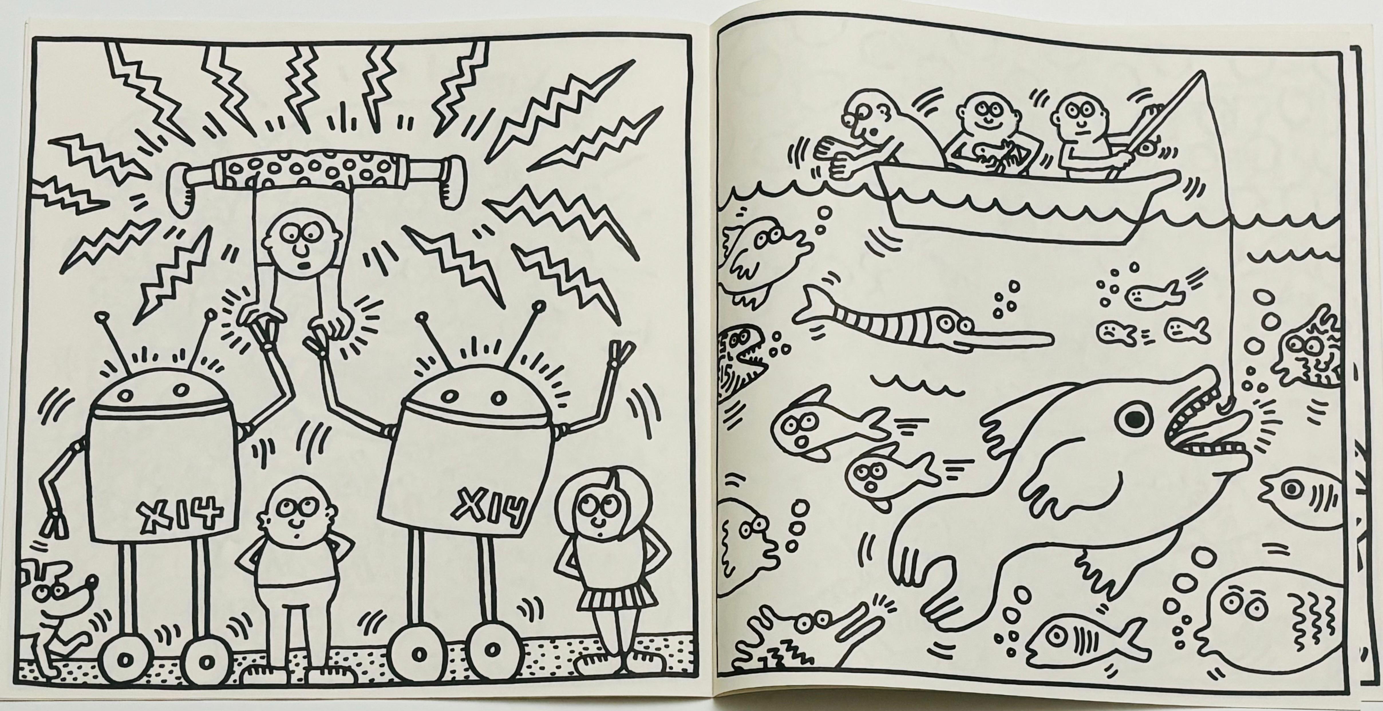 Libro da colorare di Keith Haring 1986 (Keith Haring Pop Shop 1986) in vendita 5