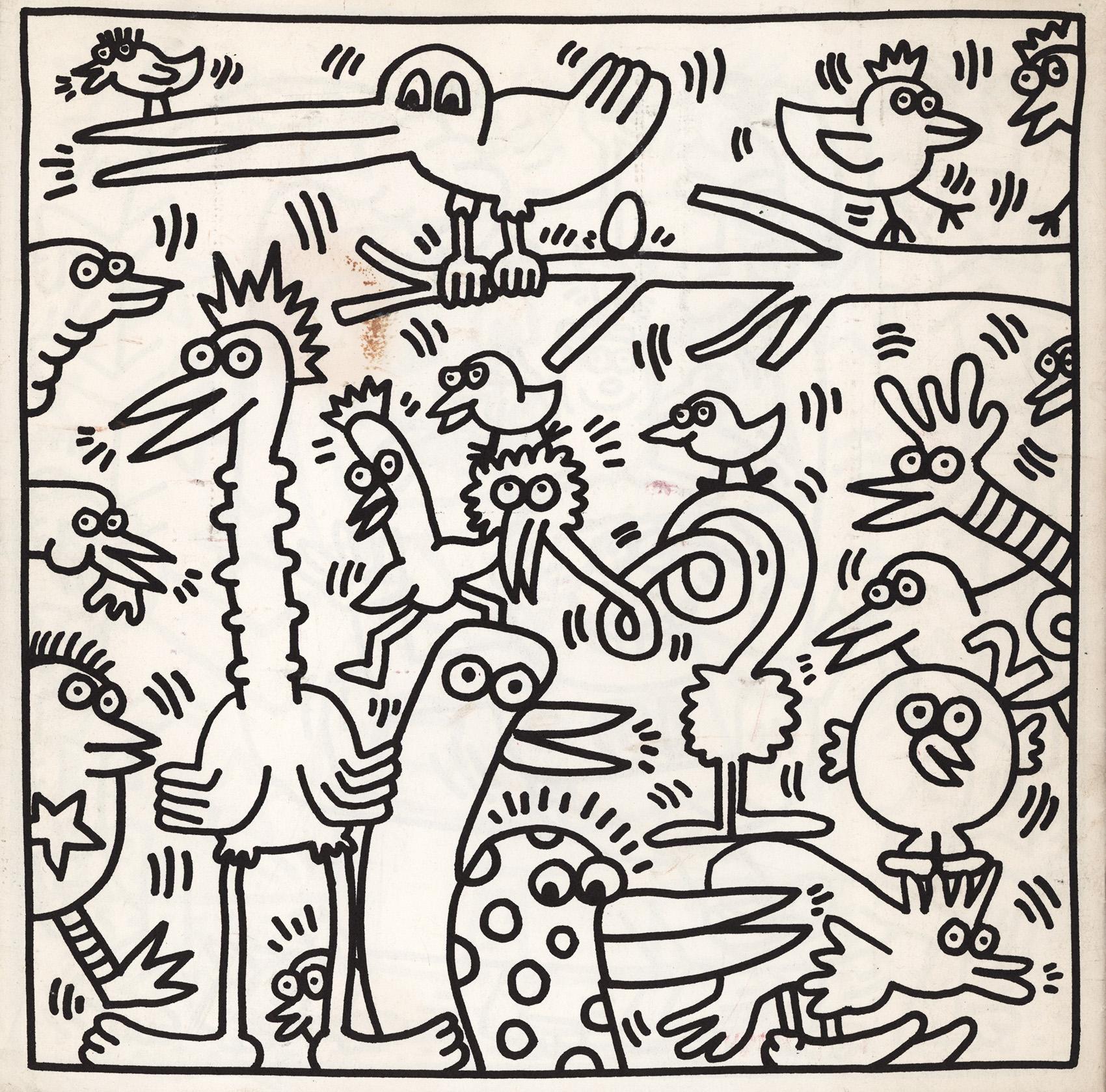 Keith Haring coloring book 1986 (Keith Haring Pop Shop 1986) 3