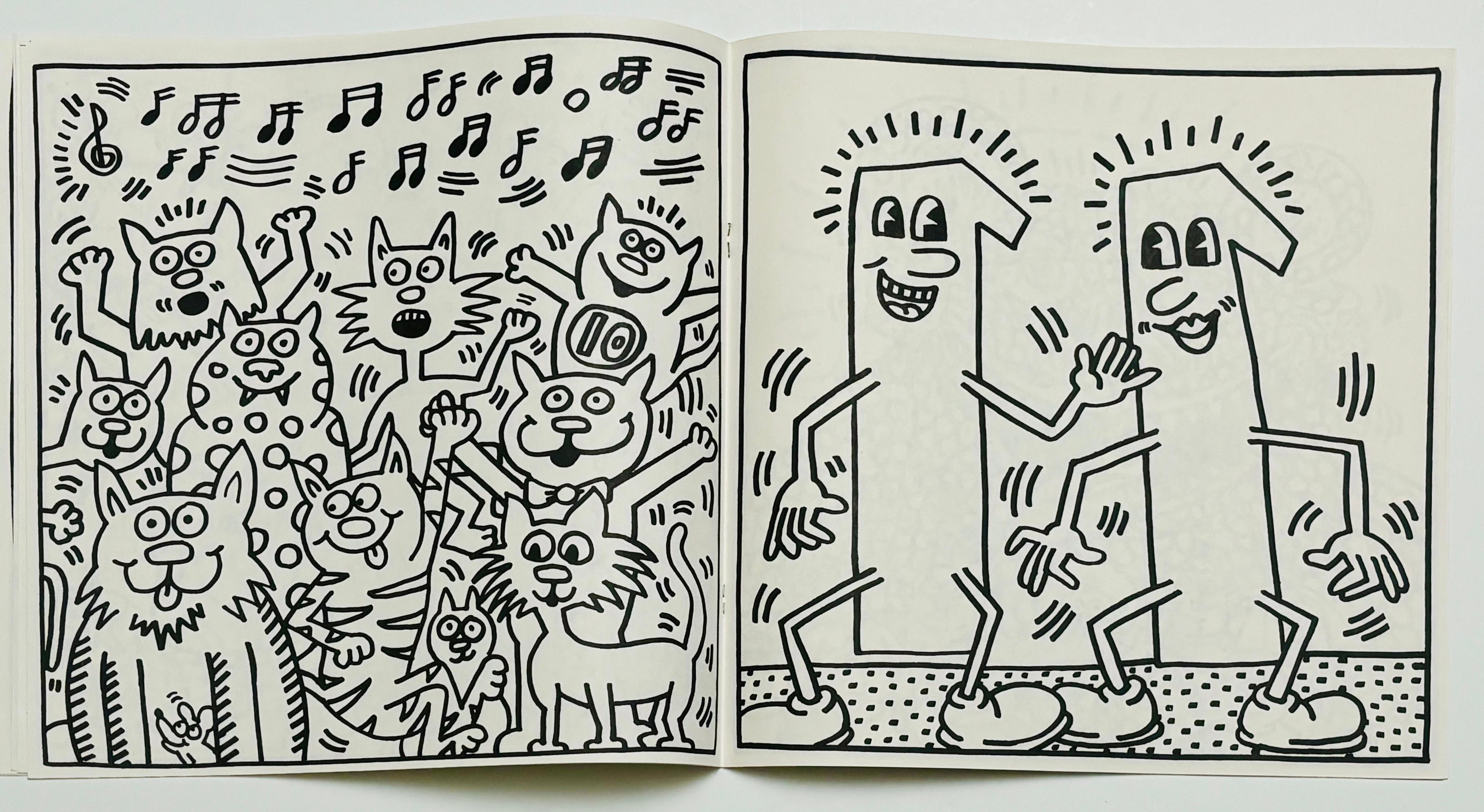 Libro da colorare di Keith Haring 1986 (Keith Haring Pop Shop 1986) in vendita 7