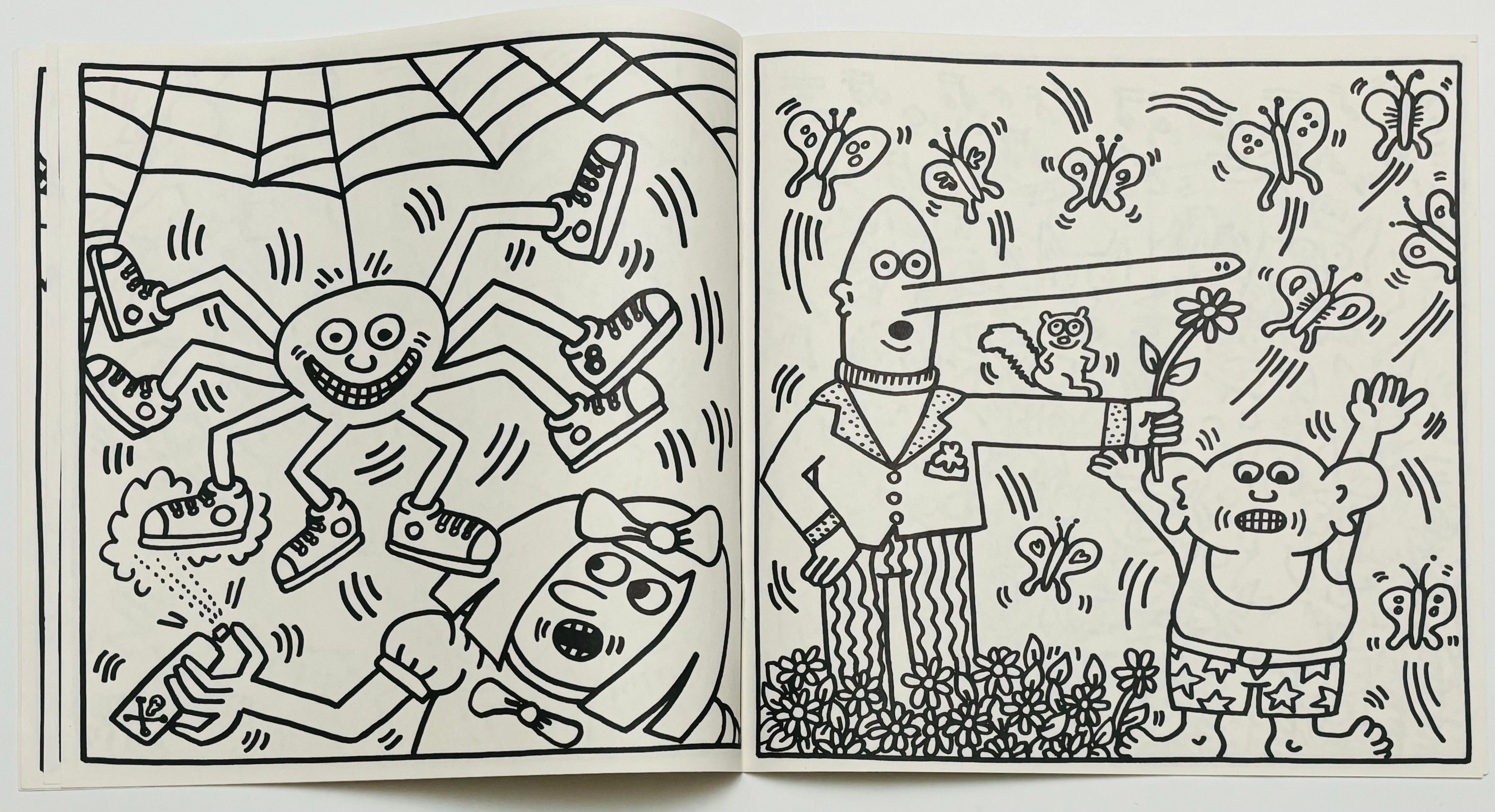 Libro da colorare di Keith Haring 1986 (Keith Haring Pop Shop 1986) in vendita 8