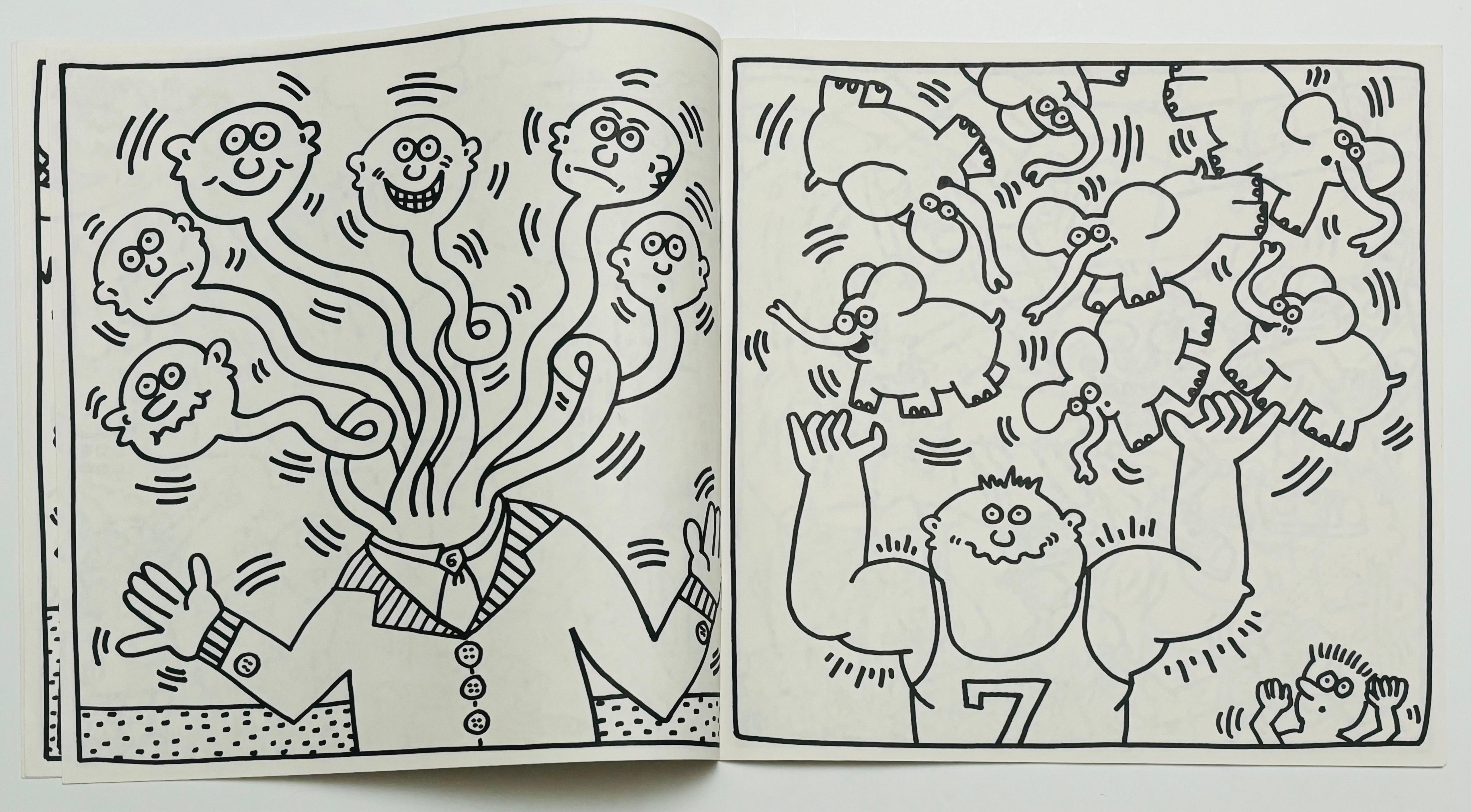 Libro da colorare di Keith Haring 1986 (Keith Haring Pop Shop 1986) in vendita 9