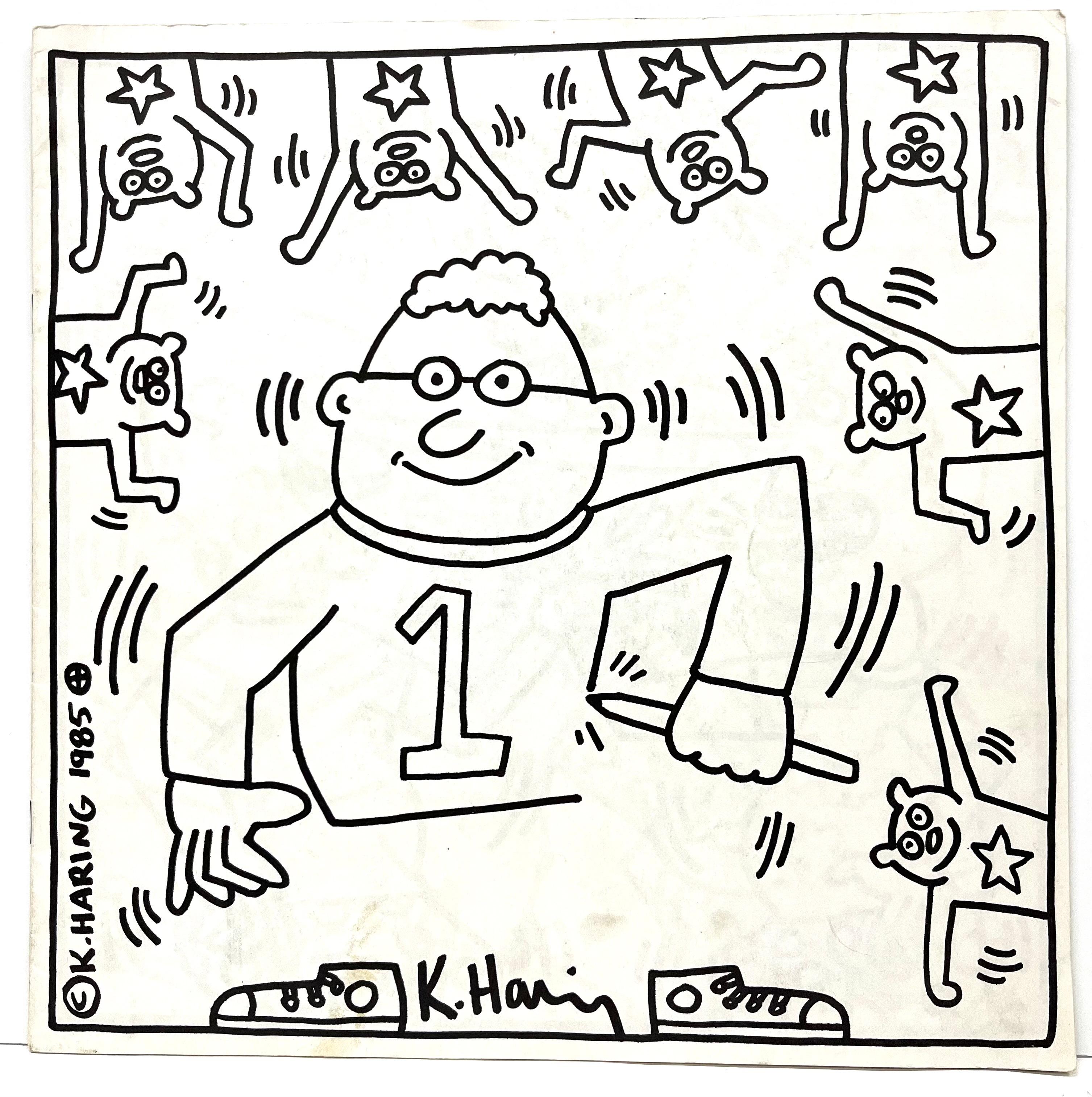 Keith Haring coloring book 1986 (Keith Haring Pop Shop 1986)