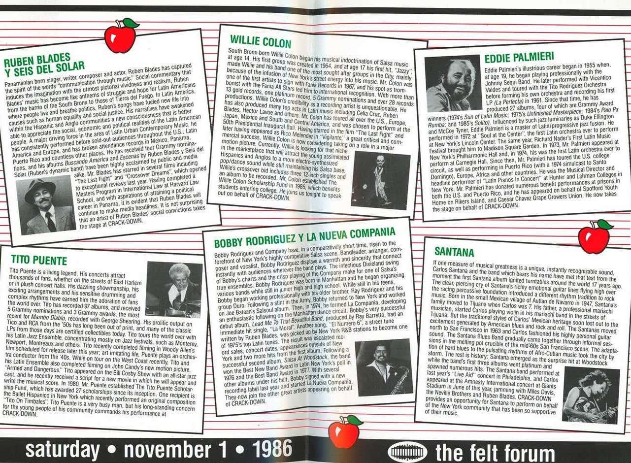 Keith Haring Crack Down! 1986 (vintage program) For Sale 3