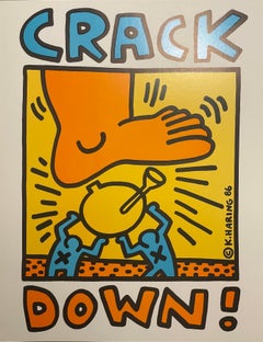 Keith Haring Crack Down Concert Benefit Print Urban Art Contemporary Street NYC 
