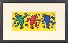 Keith Haring 'Dance' Invitation FRAMED Pop Art Vintage