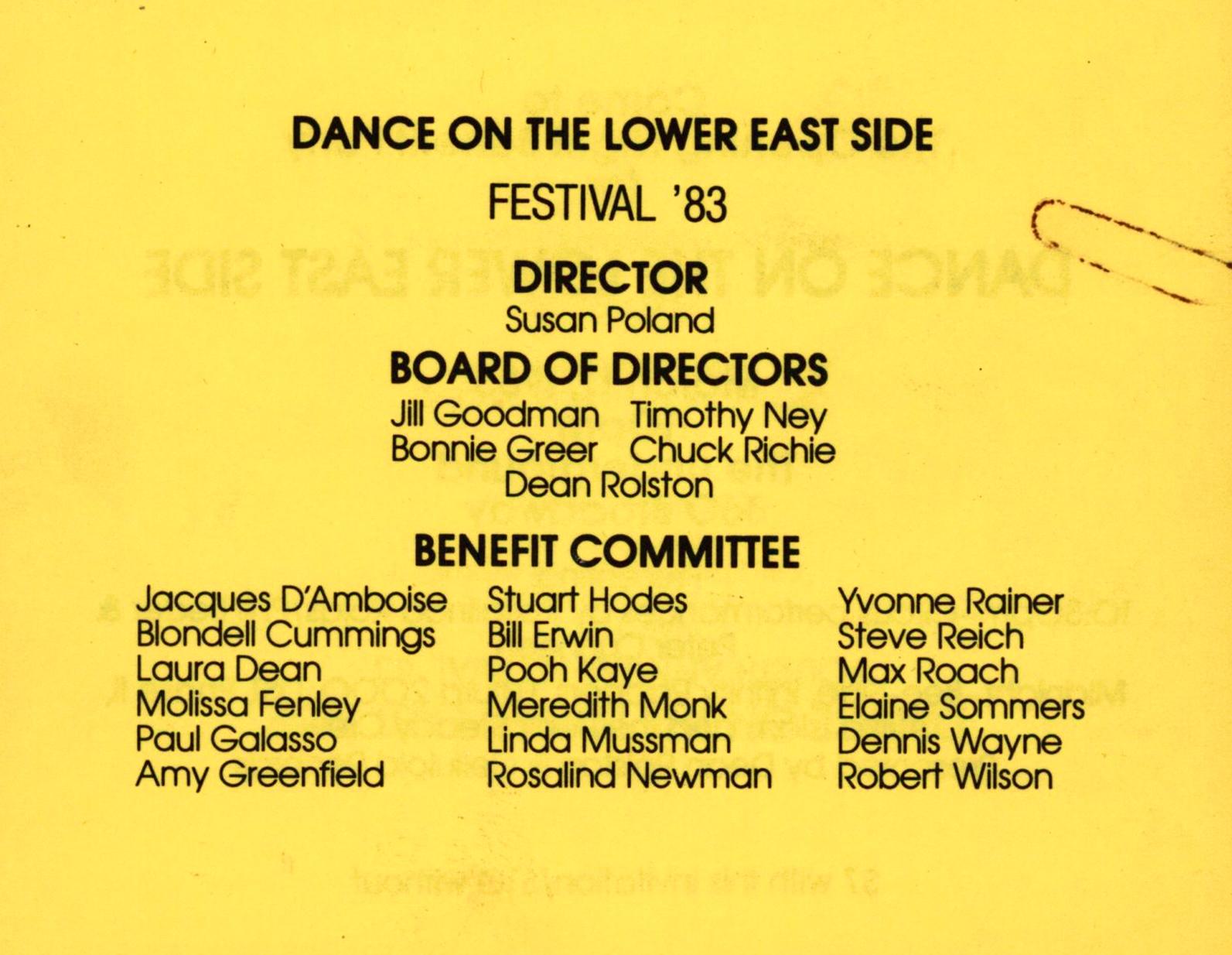 Keith Haring Dance on the Lower East Side (announcement) For Sale 3