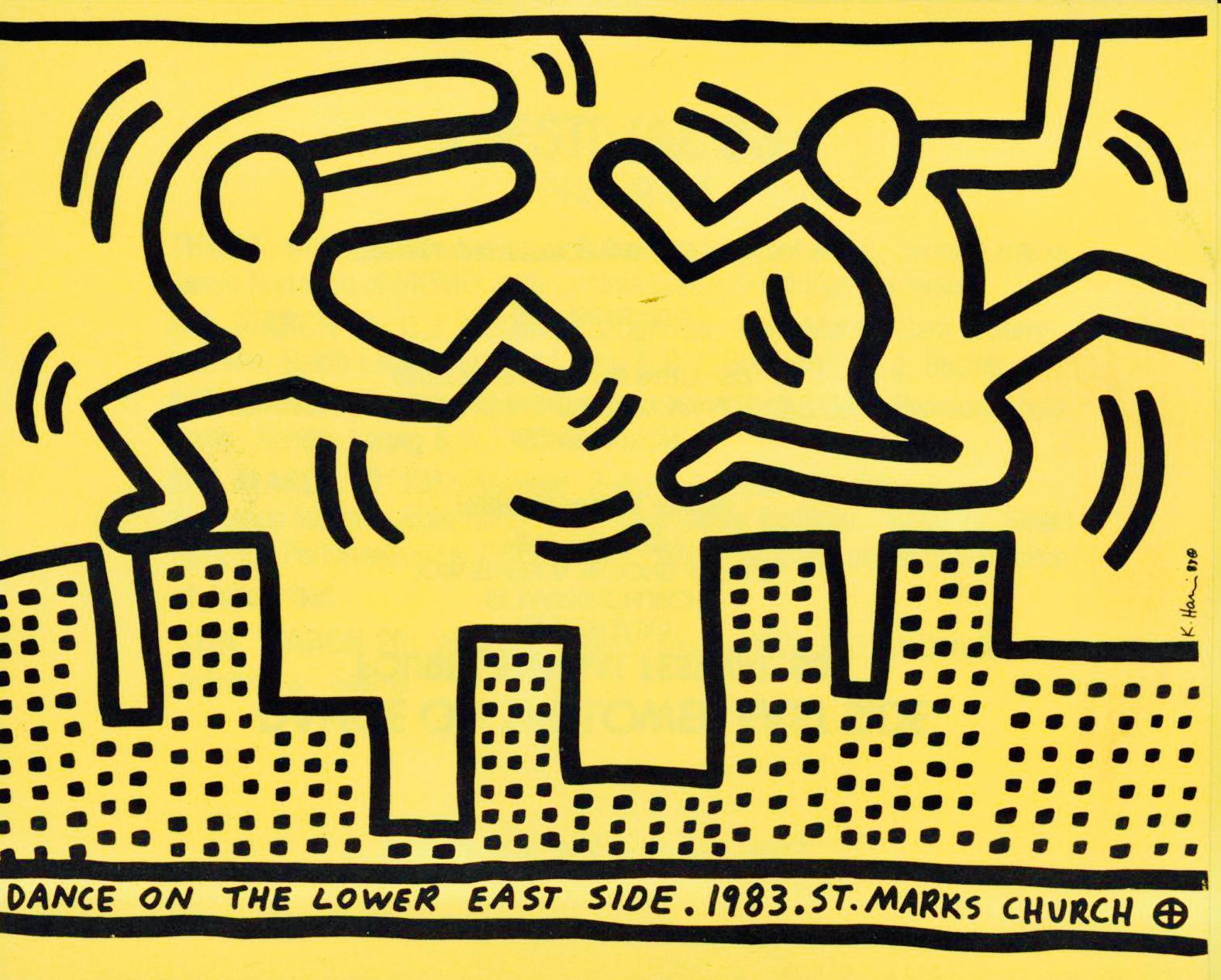 Keith Haring Dance on the Lower East Side (announcement) For Sale 4