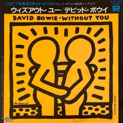 Vintage Keith Haring David Bowie Vinyl Record Art (Keith Haring album art)