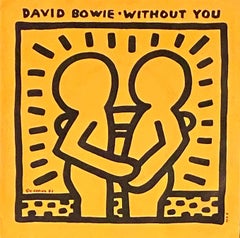 Vintage Keith Haring David Bowie Vinyl Record Art (Keith Haring album art)