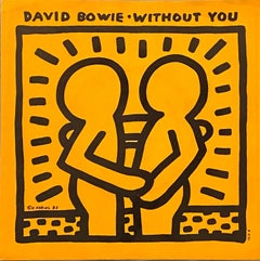 Vintage Keith Haring David Bowie Vinyl Record Art (Keith Haring album art)