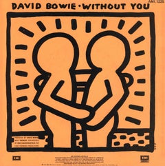 Retro Keith Haring David Bowie Vinyl Record Art (Keith Haring album art)