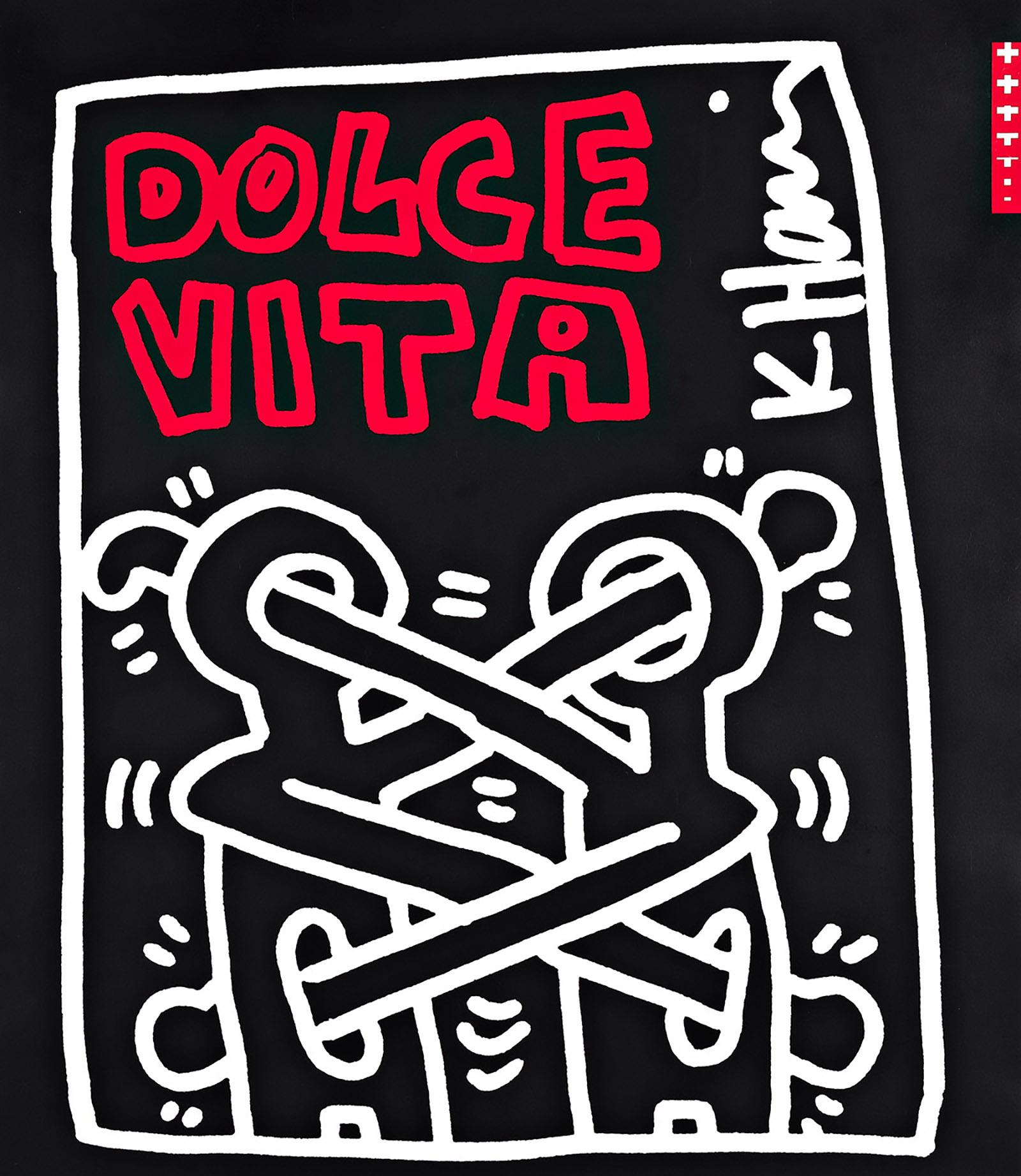 Keith Haring Dolce Vita poster 1991 (Keith Haring Switzerland)  1