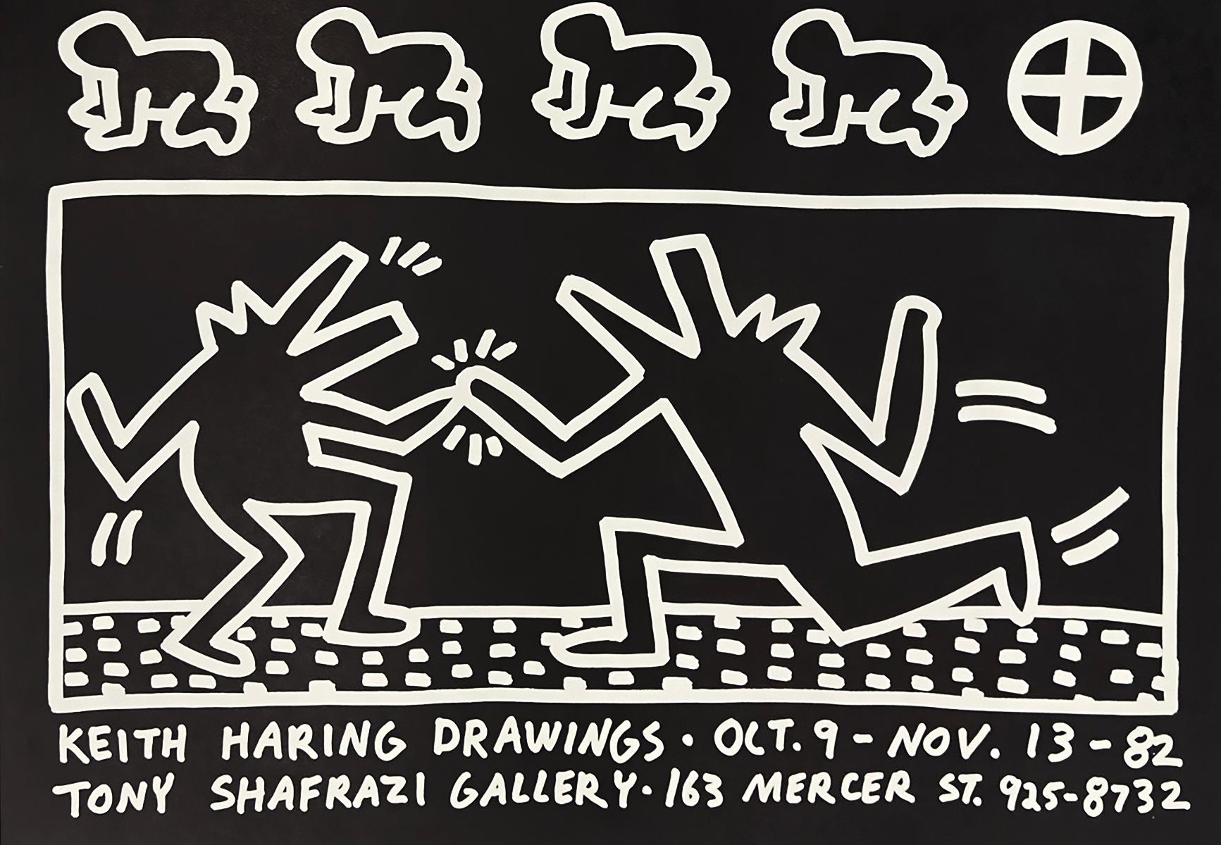 Keith Haring Drawings (affiche de l'exposition de Tony Shafrazi de 1982) 1
