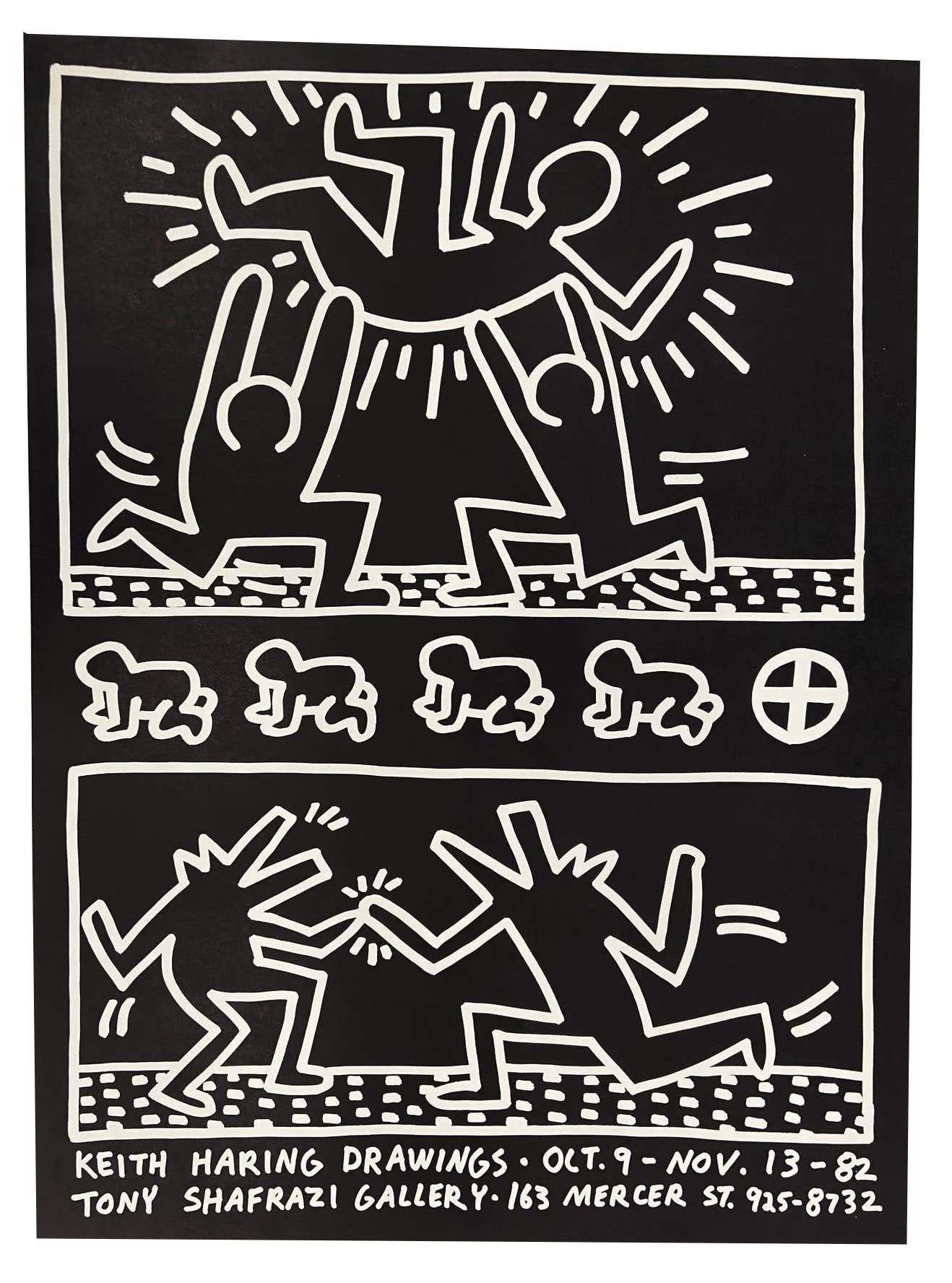 Keith Haring Drawings (affiche de l'exposition de Tony Shafrazi de 1982) 2