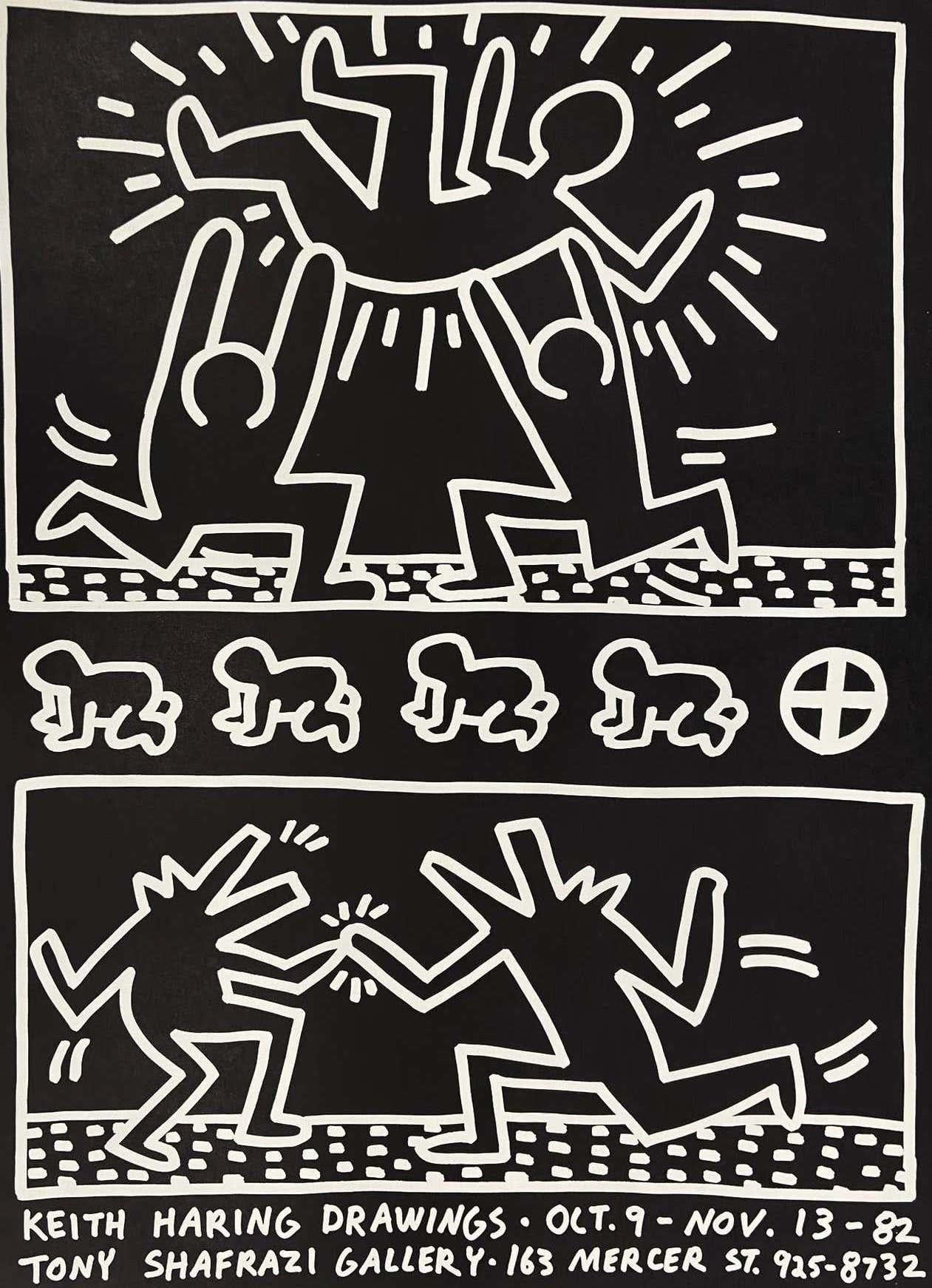 Keith Haring Drawings (affiche de l'exposition de Tony Shafrazi de 1982) 3