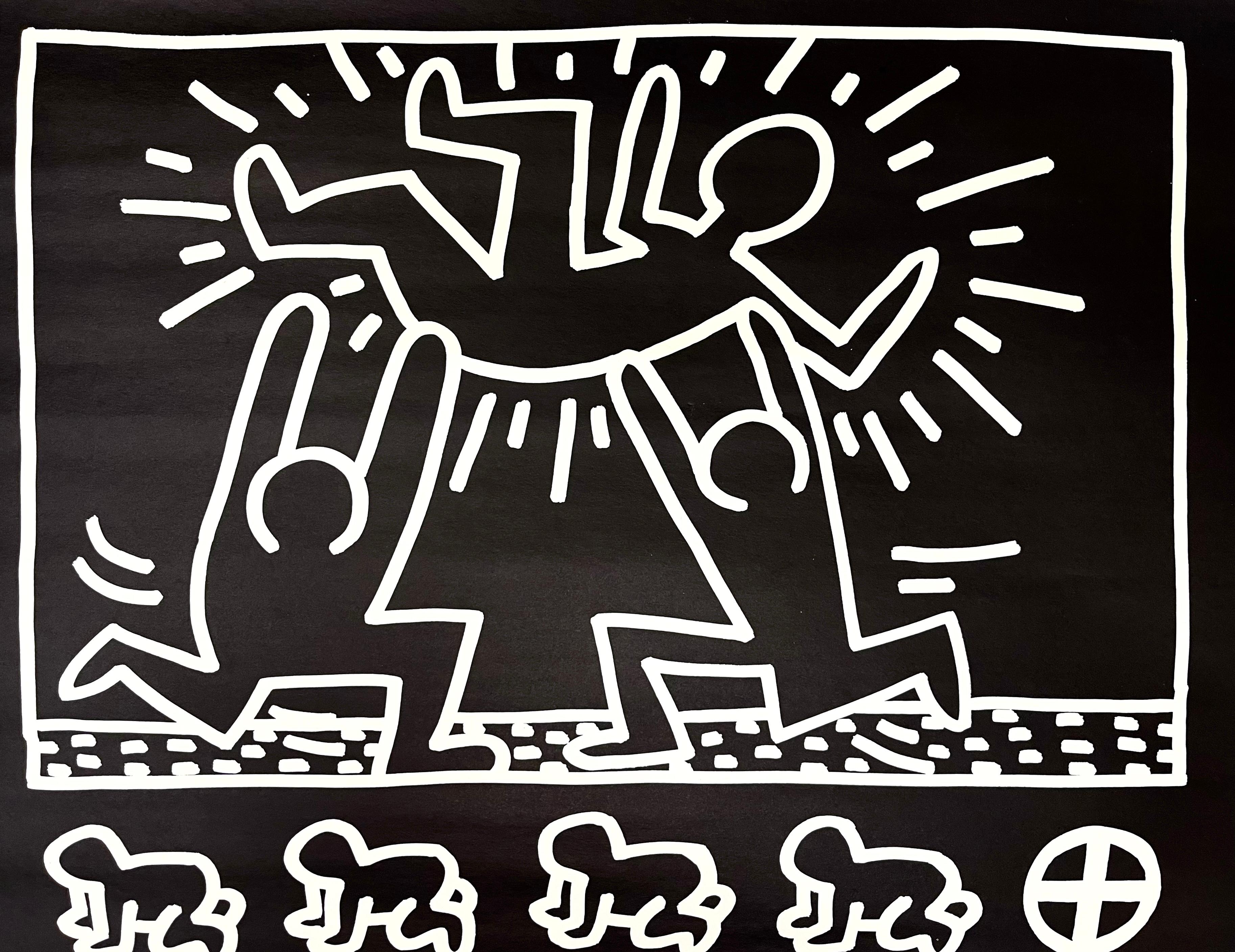 Keith Haring Drawings poster 1982 (Keith Haring Tony Shafrazi gallery 1982)  For Sale 2