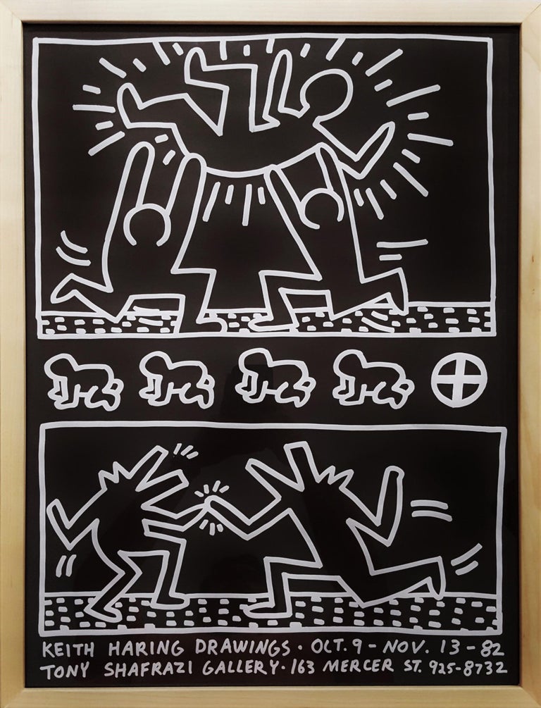 Keith Haring Drawings (Tony Shafrazi Gallery) - Pop Art Print by Keith Haring