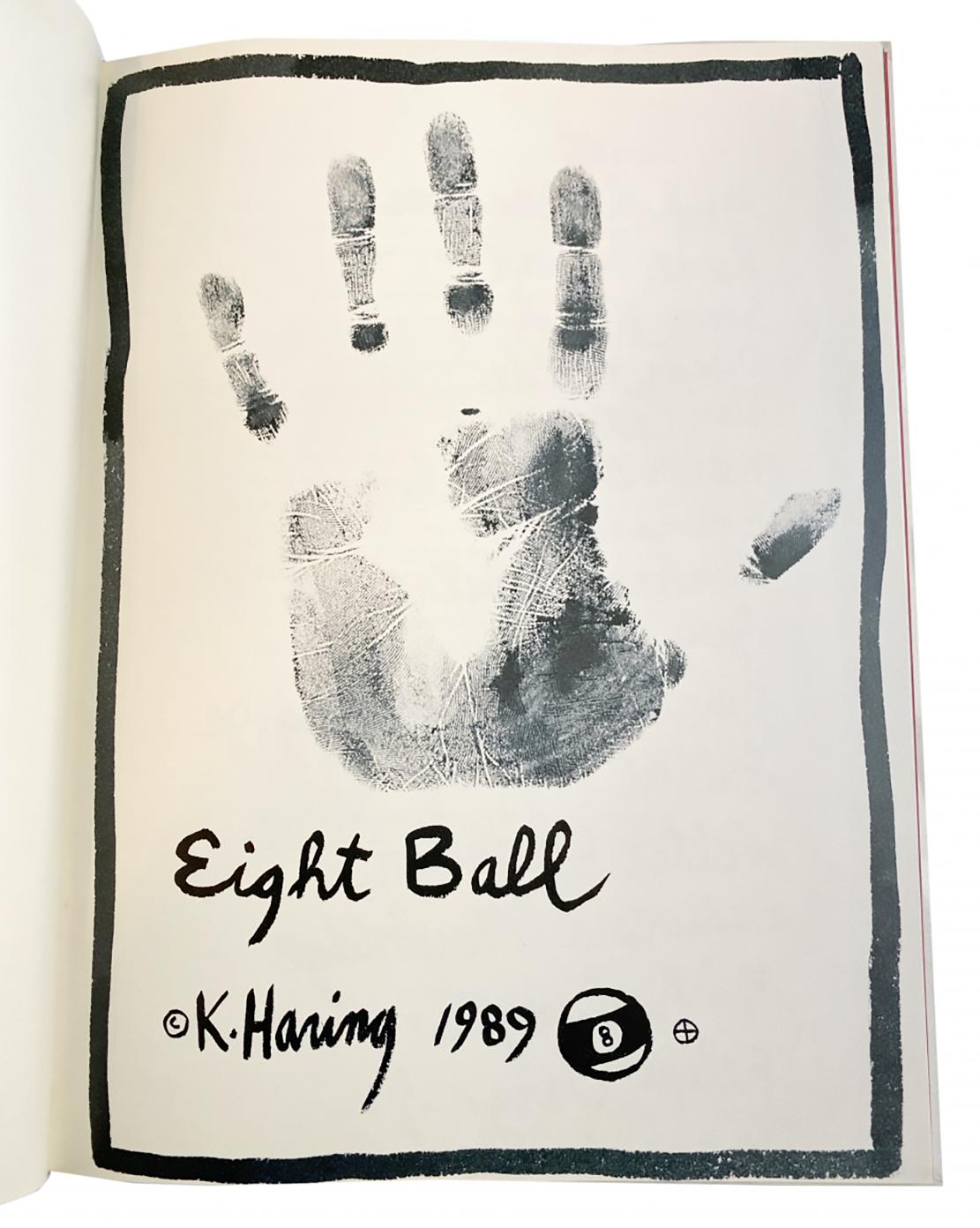 Keith Haring Eight Ball Book Agreement 1989 For Sale 6
