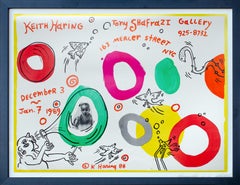 Cartel de exposición de Keith Haring para la Galería Tony Shafrazi